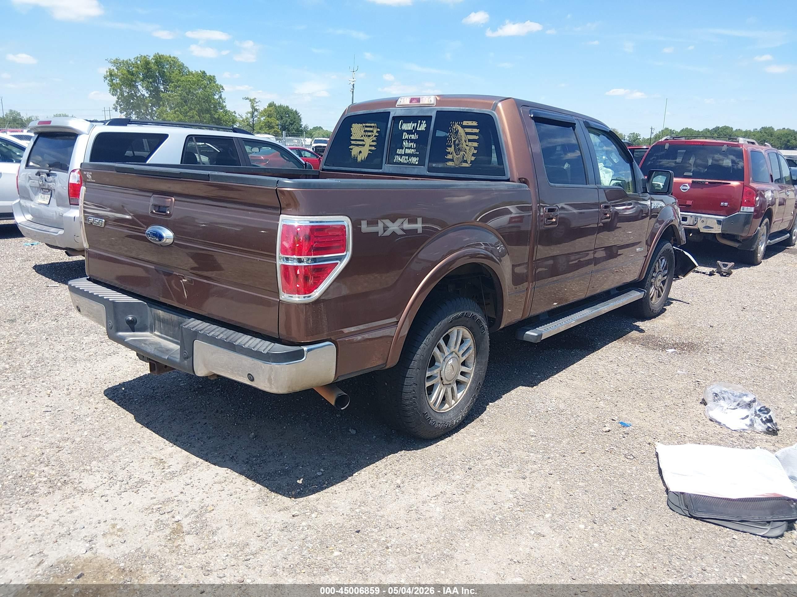 2012 Ford F-150 Fx4/king Ranch/lariat/platinum/xl/xlt Brown vin: 1FTFW1ET2CFA19734