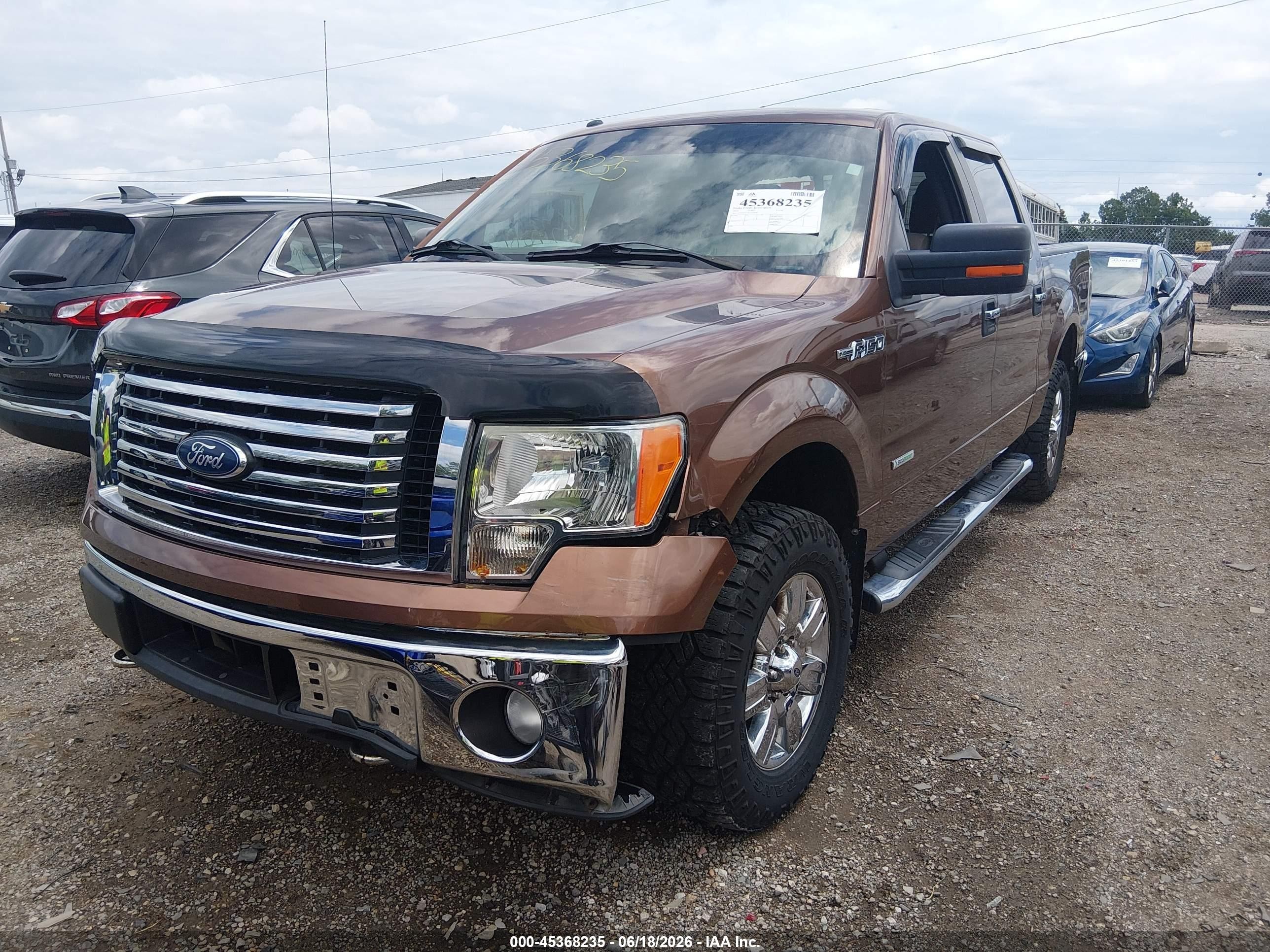 2012 Ford F-150 Xlt Brown vin: 1FTFW1ET2CFA38638