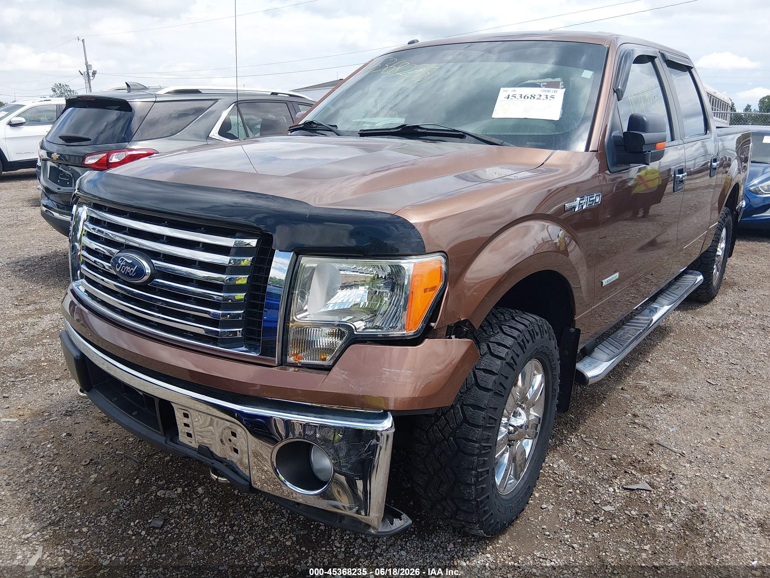 2012 Ford F-150 Xlt Brown vin: 1FTFW1ET2CFA38638