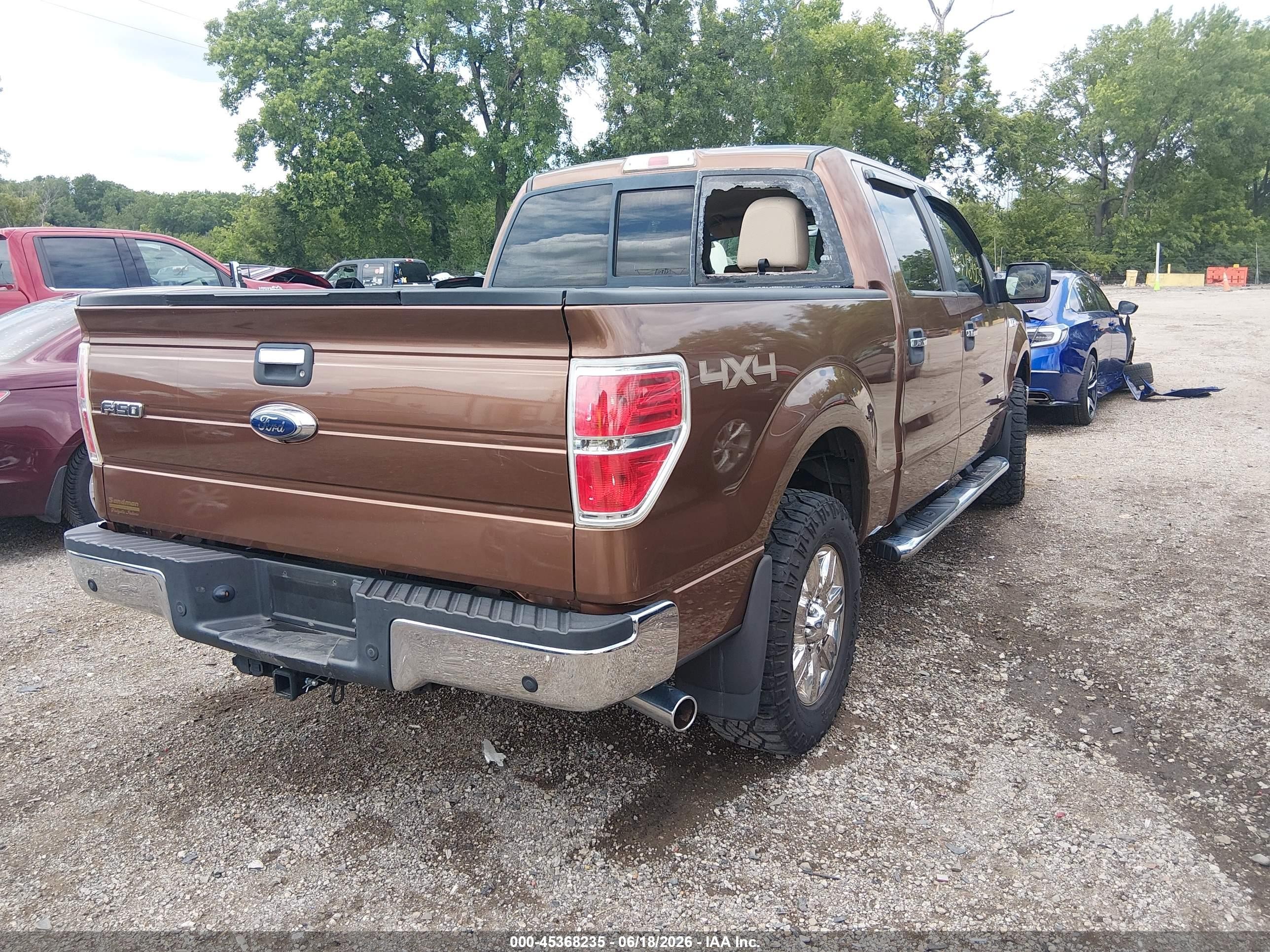 2012 Ford F-150 Xlt Brown vin: 1FTFW1ET2CFA38638