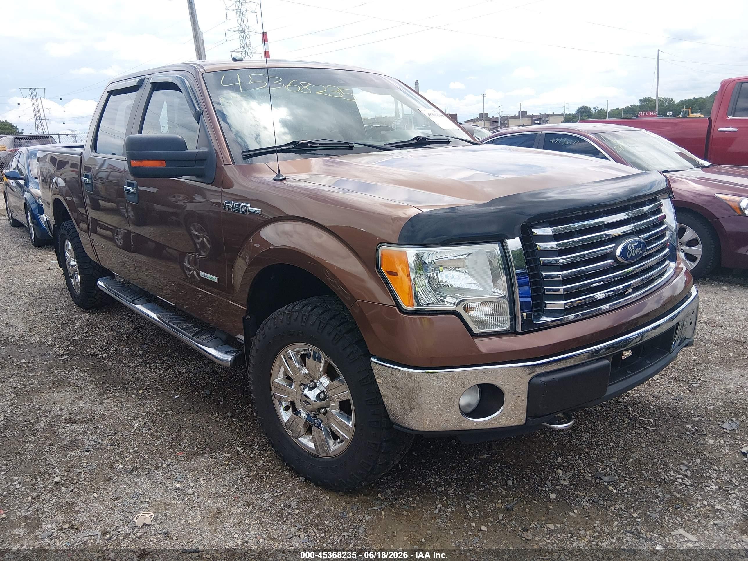 2012 Ford F-150 Xlt Brown vin: 1FTFW1ET2CFA38638