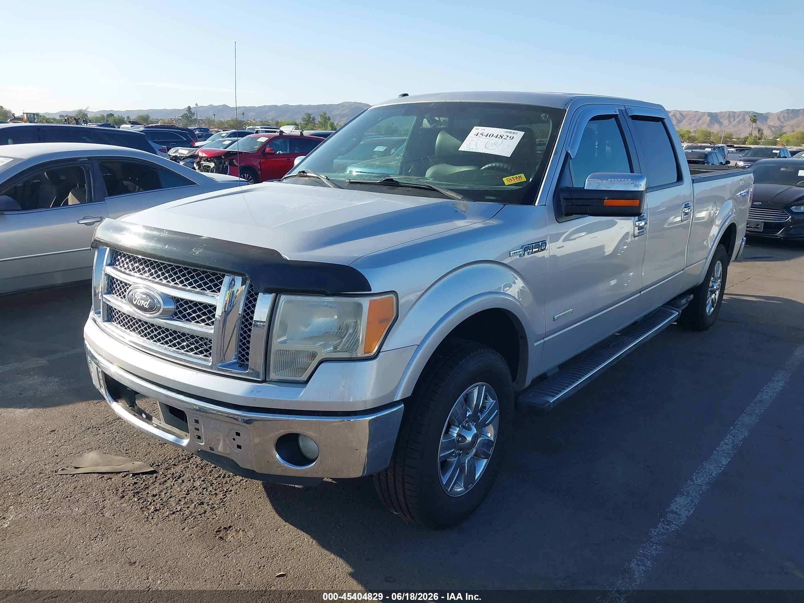 2012 Ford F-150 Lariat Gray vin: 1FTFW1ET2CFA88701