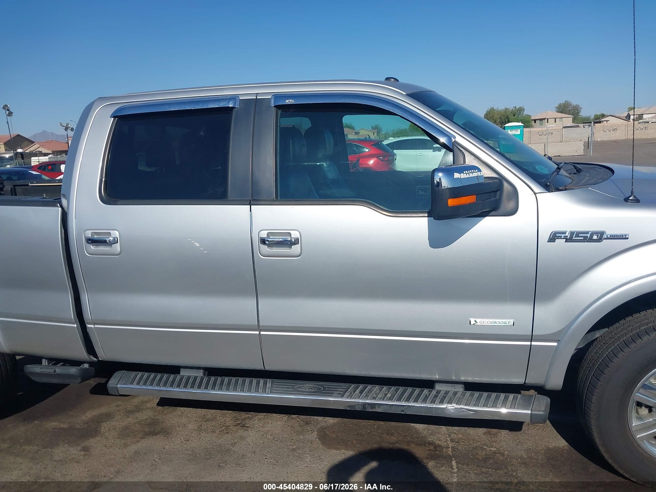 2012 Ford F-150 Lariat Gray vin: 1FTFW1ET2CFA88701