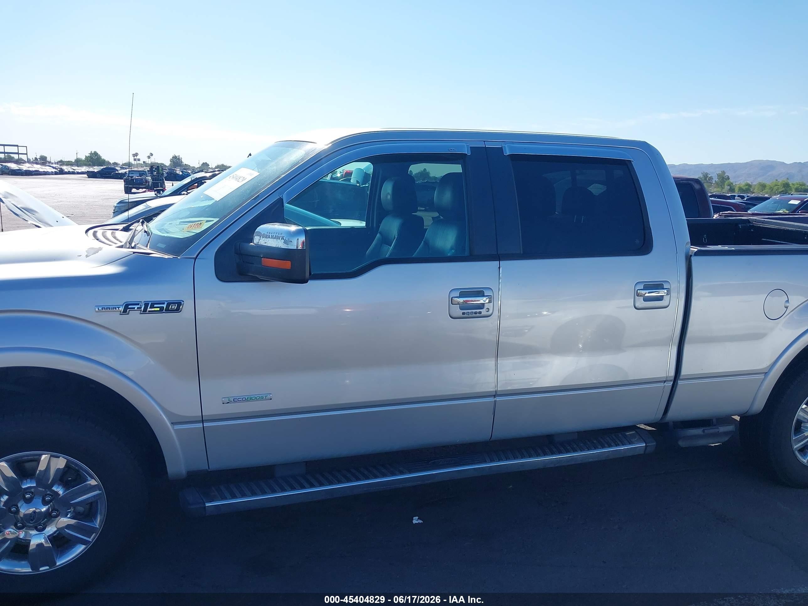 2012 Ford F-150 Lariat Gray vin: 1FTFW1ET2CFA88701