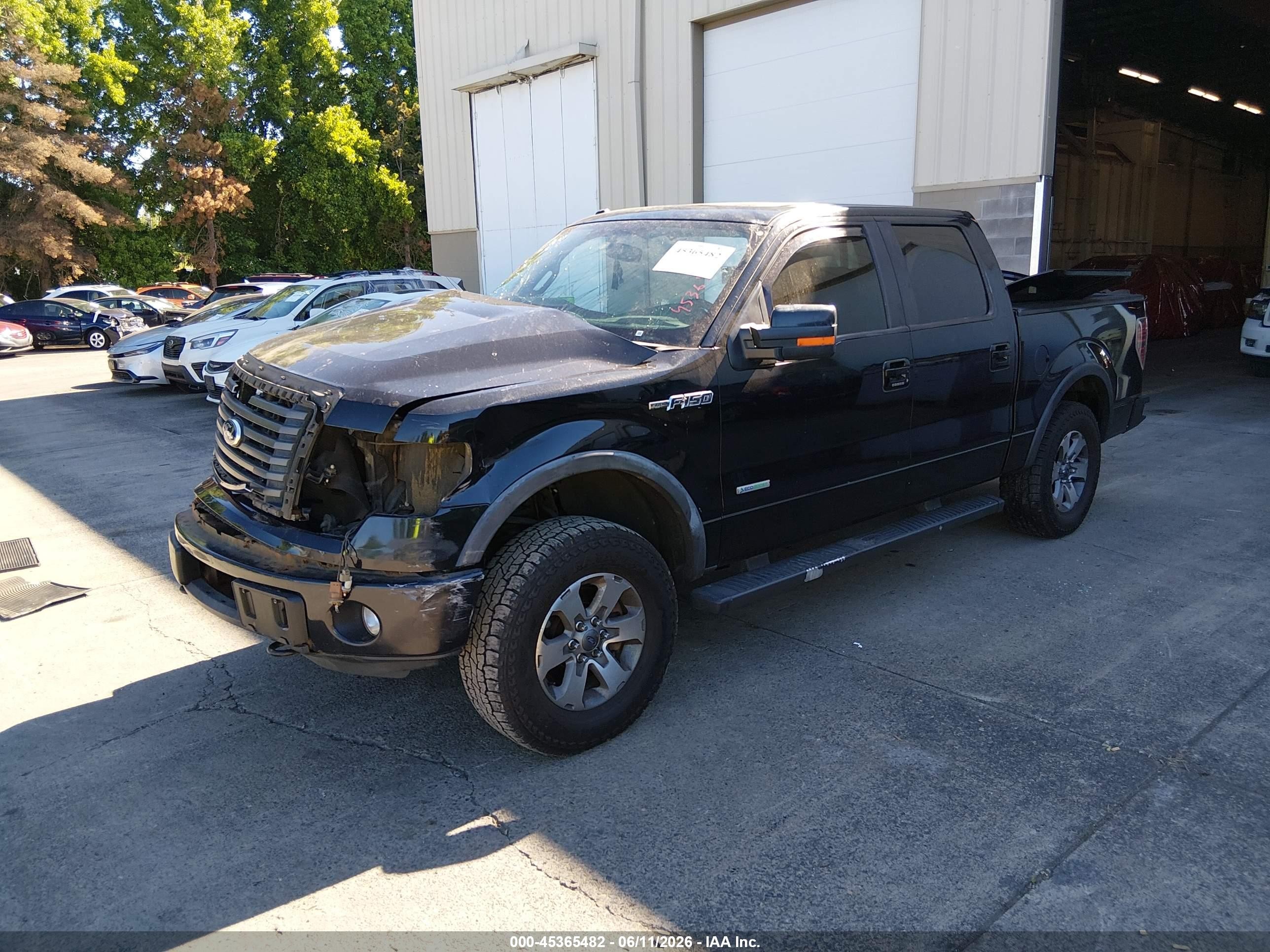 2012 Ford F-150 Fx4 Black vin: 1FTFW1ET2CFB26072