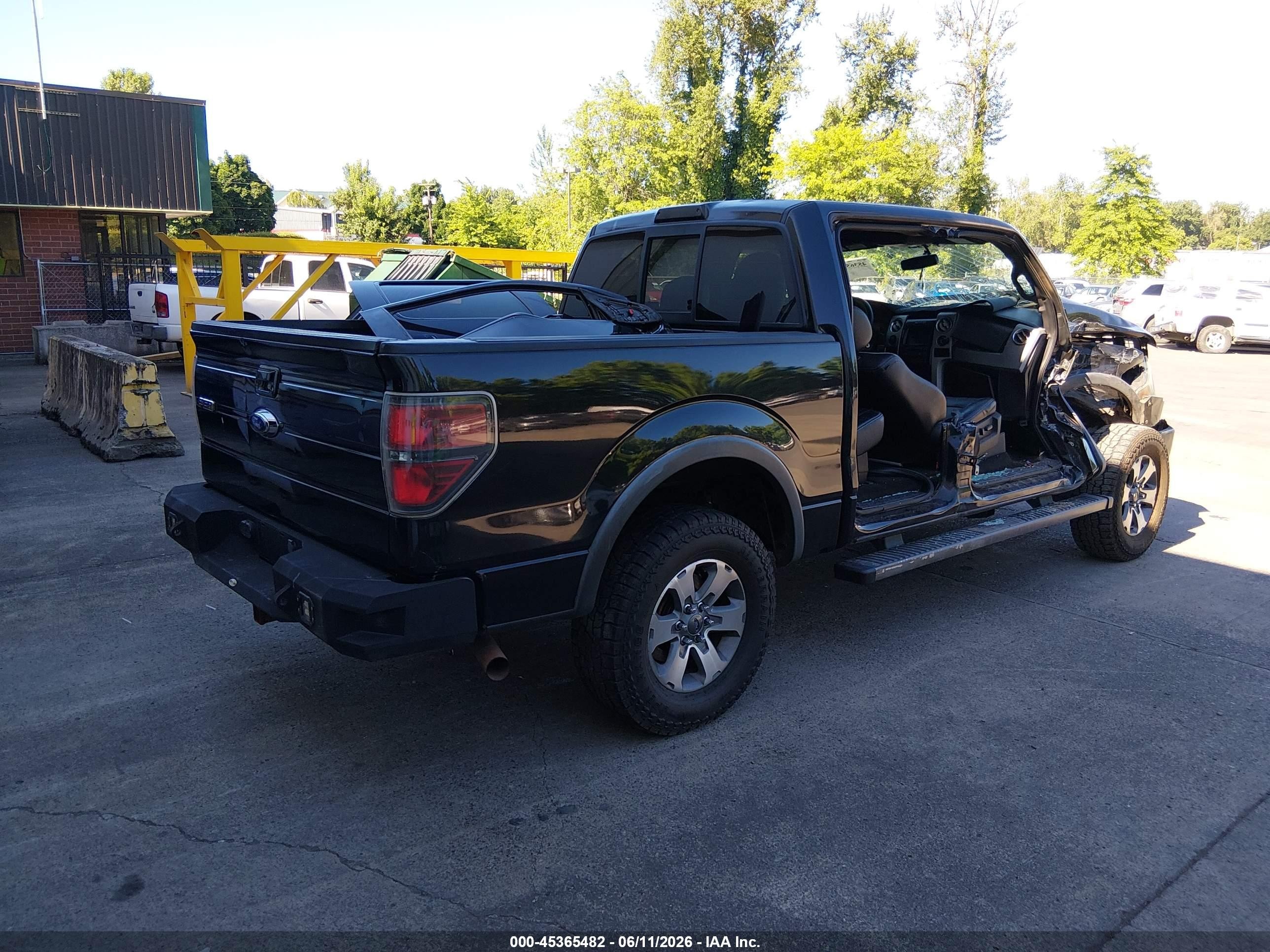 2012 Ford F-150 Fx4 Black vin: 1FTFW1ET2CFB26072