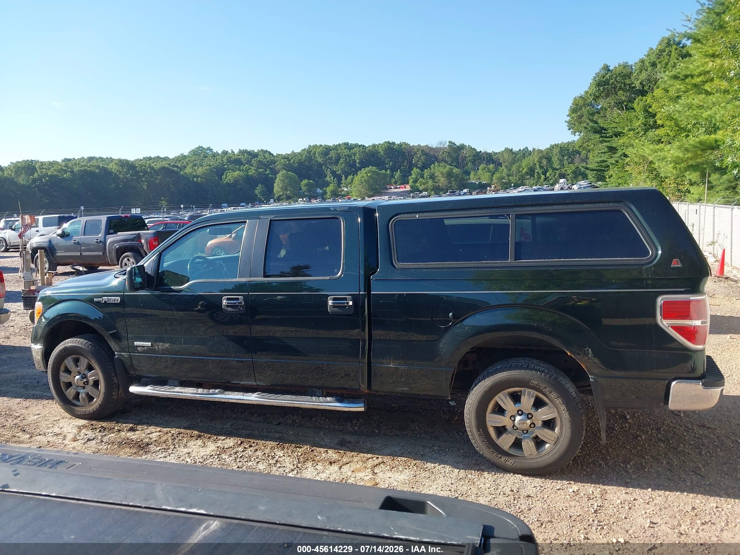 2012 Ford F-150 Xlt Green vin: 1FTFW1ET2CFD05213