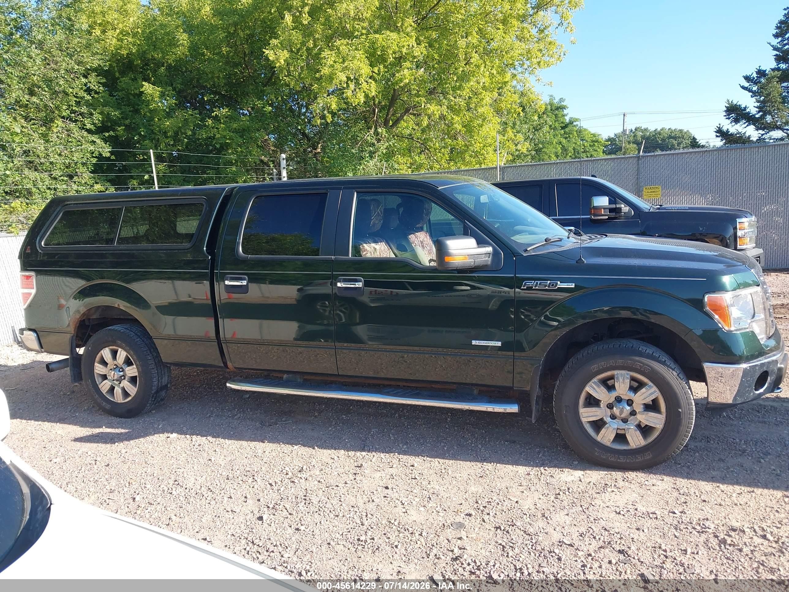 2012 Ford F-150 Xlt Green vin: 1FTFW1ET2CFD05213