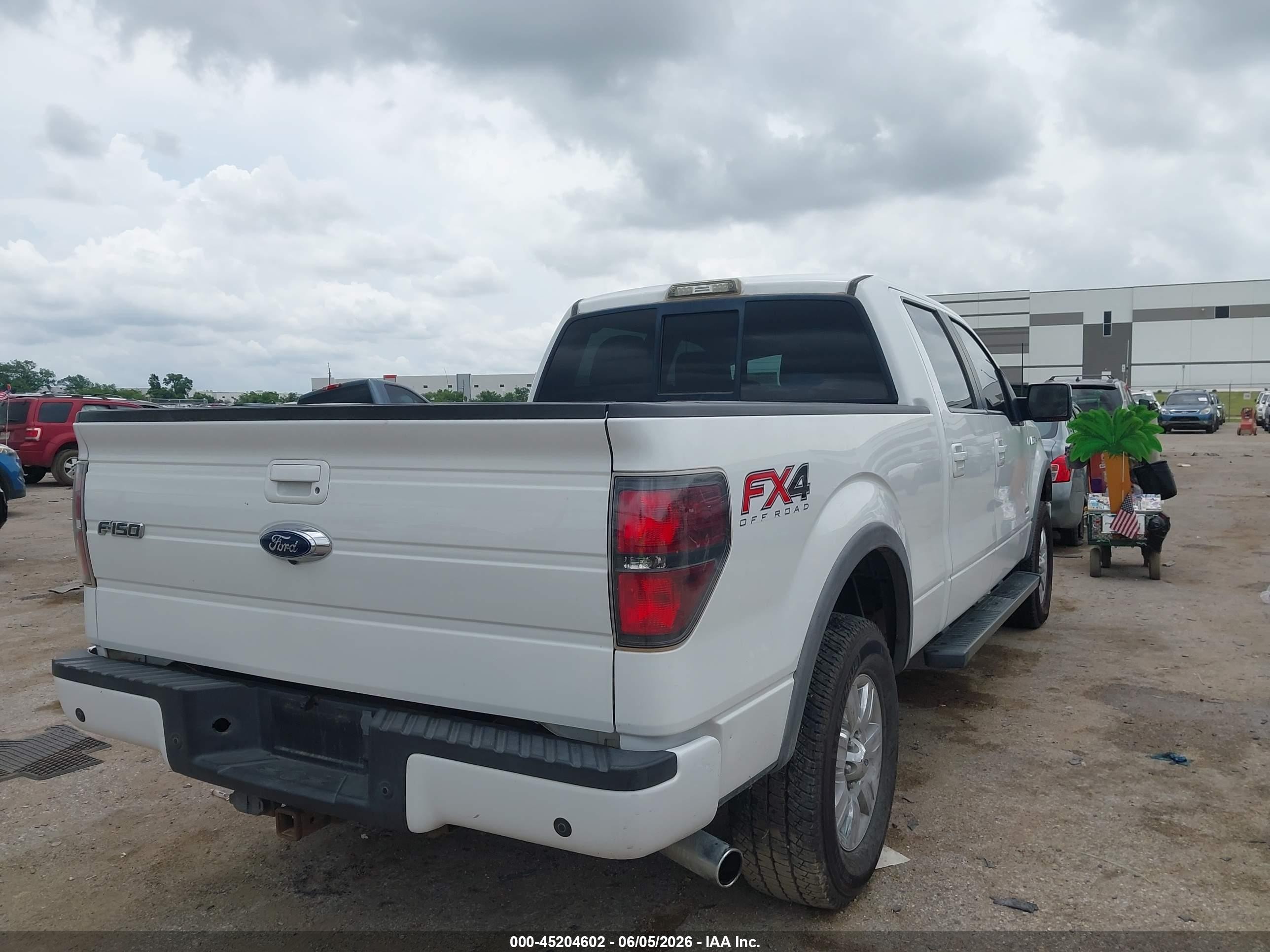 2012 Ford F-150 Fx4 White vin: 1FTFW1ET2CKD57514