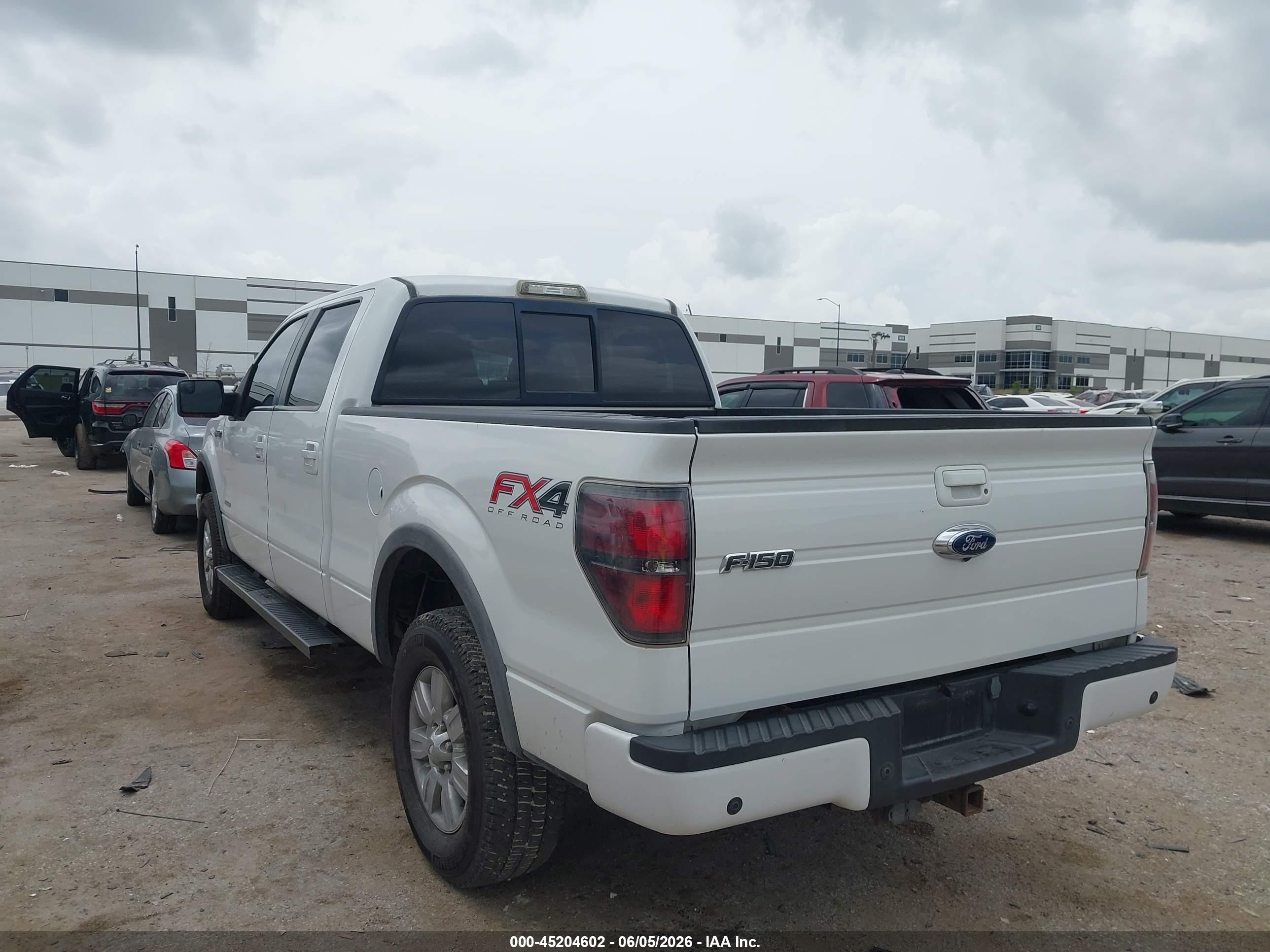 2012 Ford F-150 Fx4 White vin: 1FTFW1ET2CKD57514