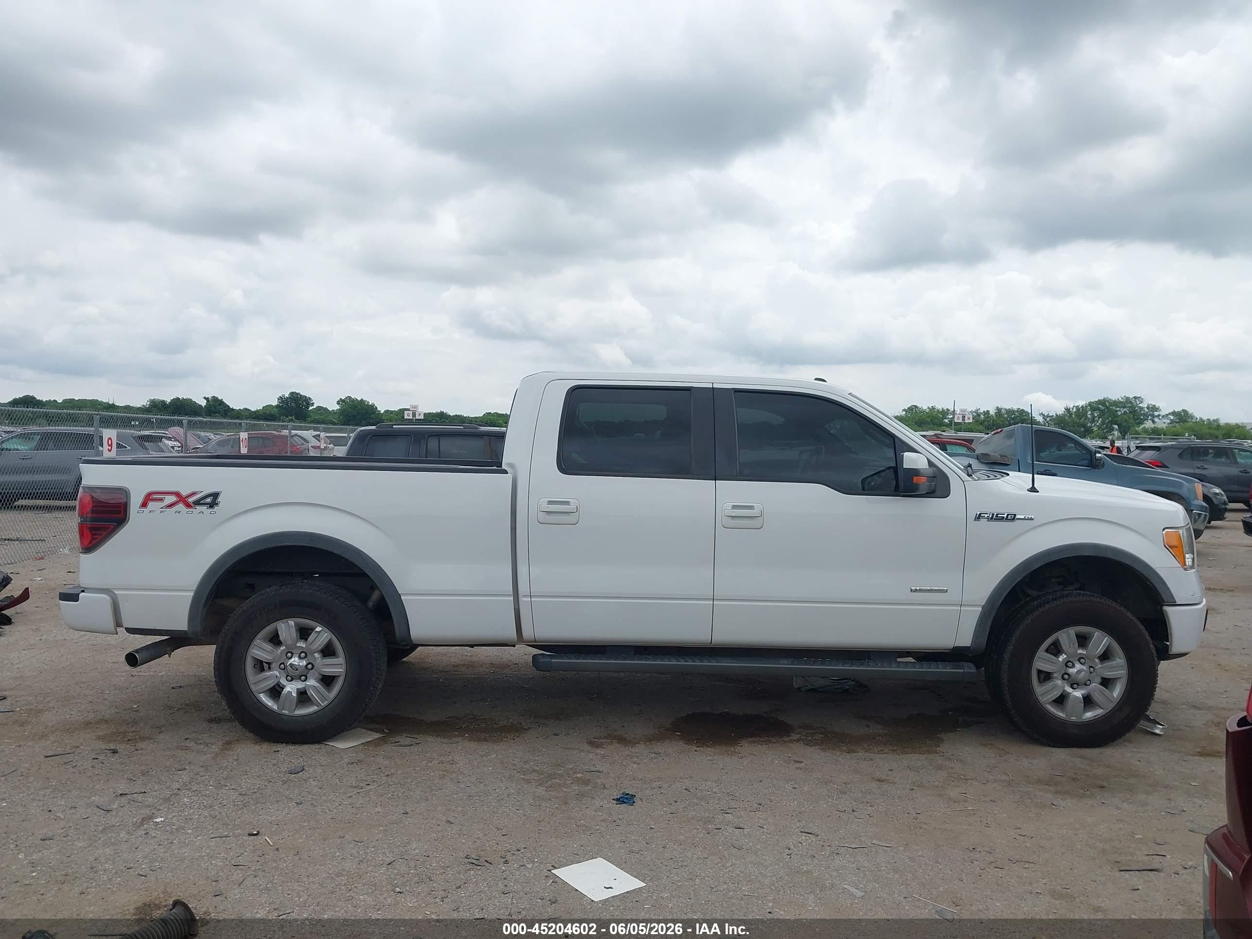 2012 Ford F-150 Fx4 White vin: 1FTFW1ET2CKD57514