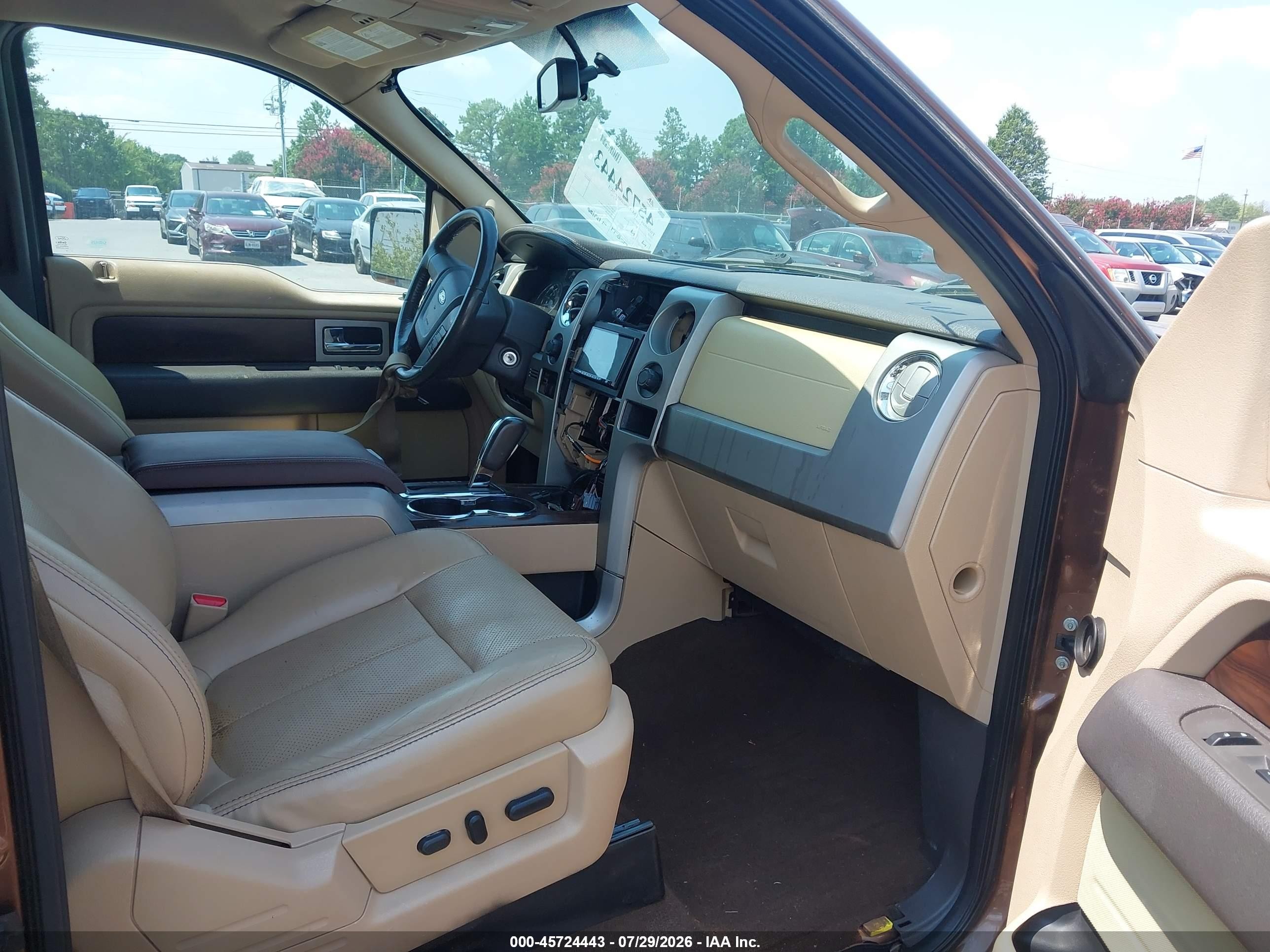 2012 Ford F-150 Lariat Brown vin: 1FTFW1ET2CKD60753