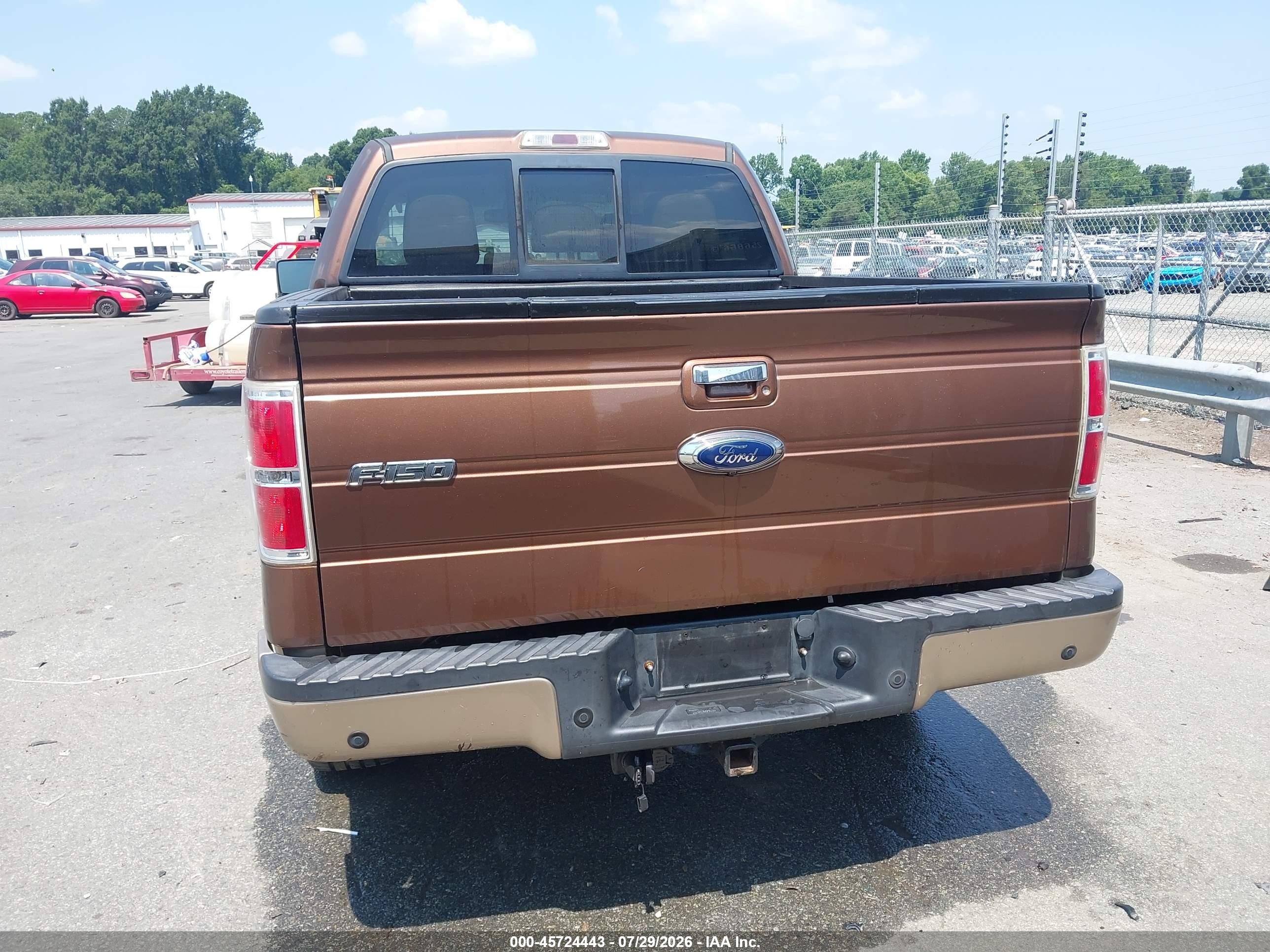 2012 Ford F-150 Lariat Brown vin: 1FTFW1ET2CKD60753