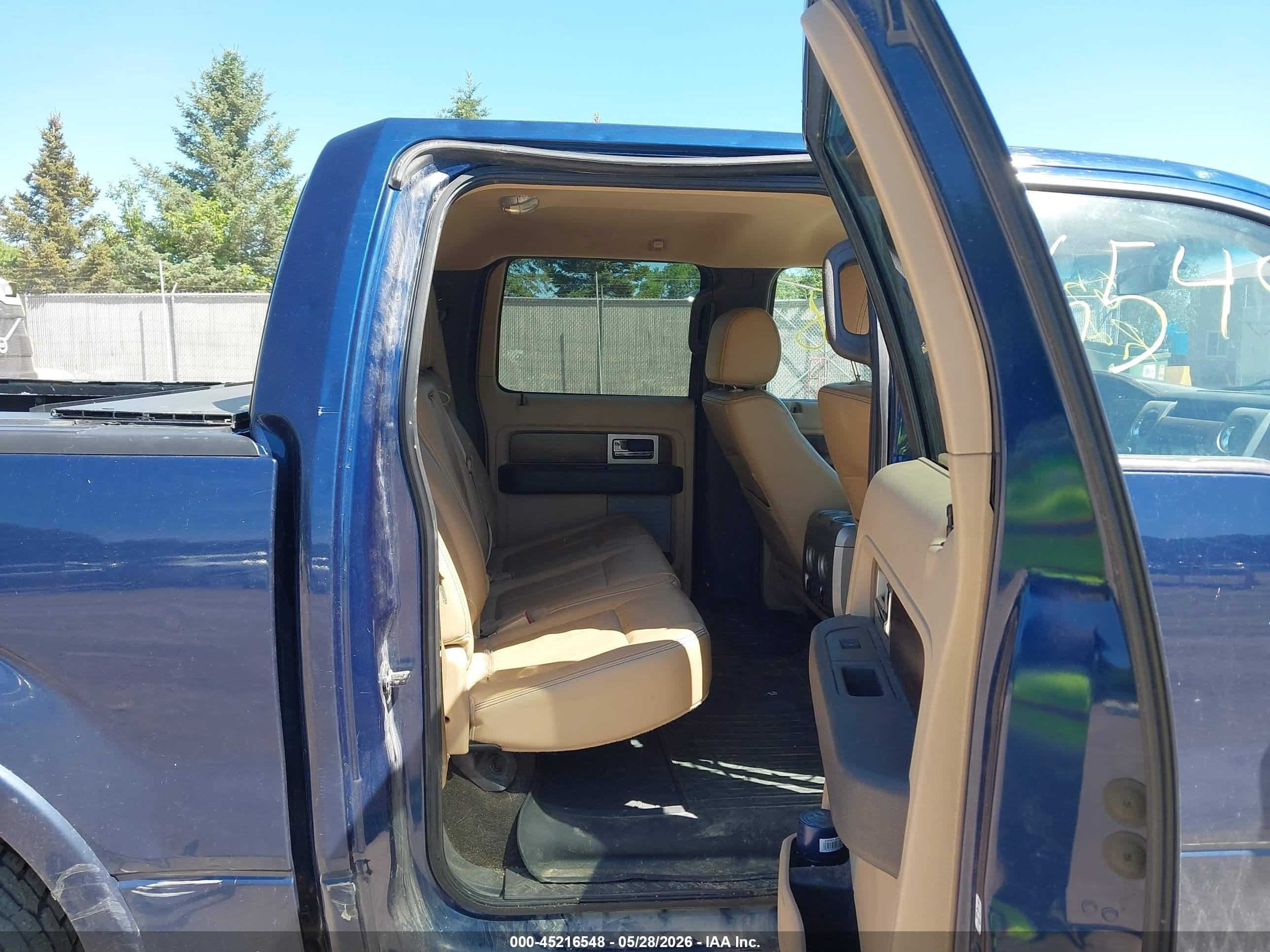 2012 Ford F-150 Lariat Blue vin: 1FTFW1ET2CKD74409