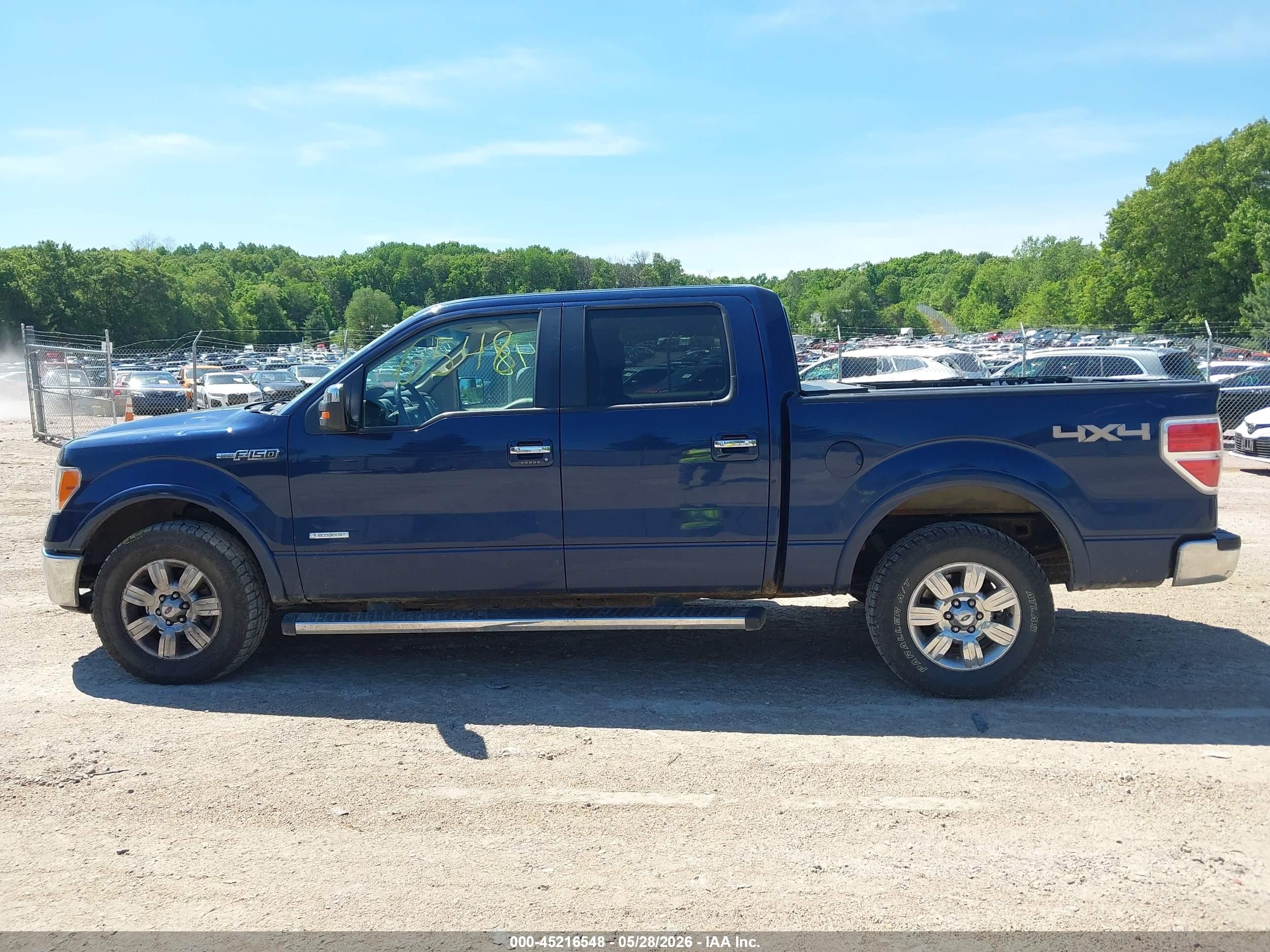 2012 Ford F-150 Lariat Blue vin: 1FTFW1ET2CKD74409