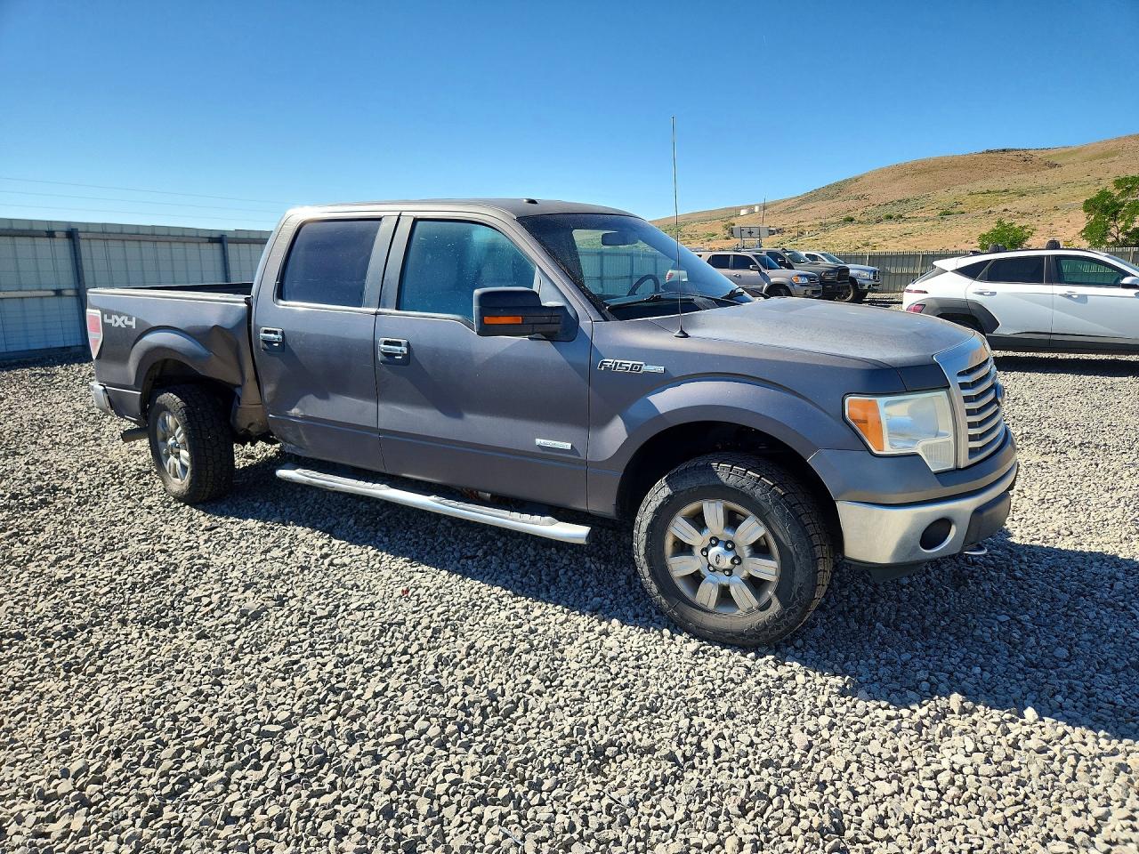 2012 Ford F150 Supercrew Gray vin: 1FTFW1ET2CKE19655
