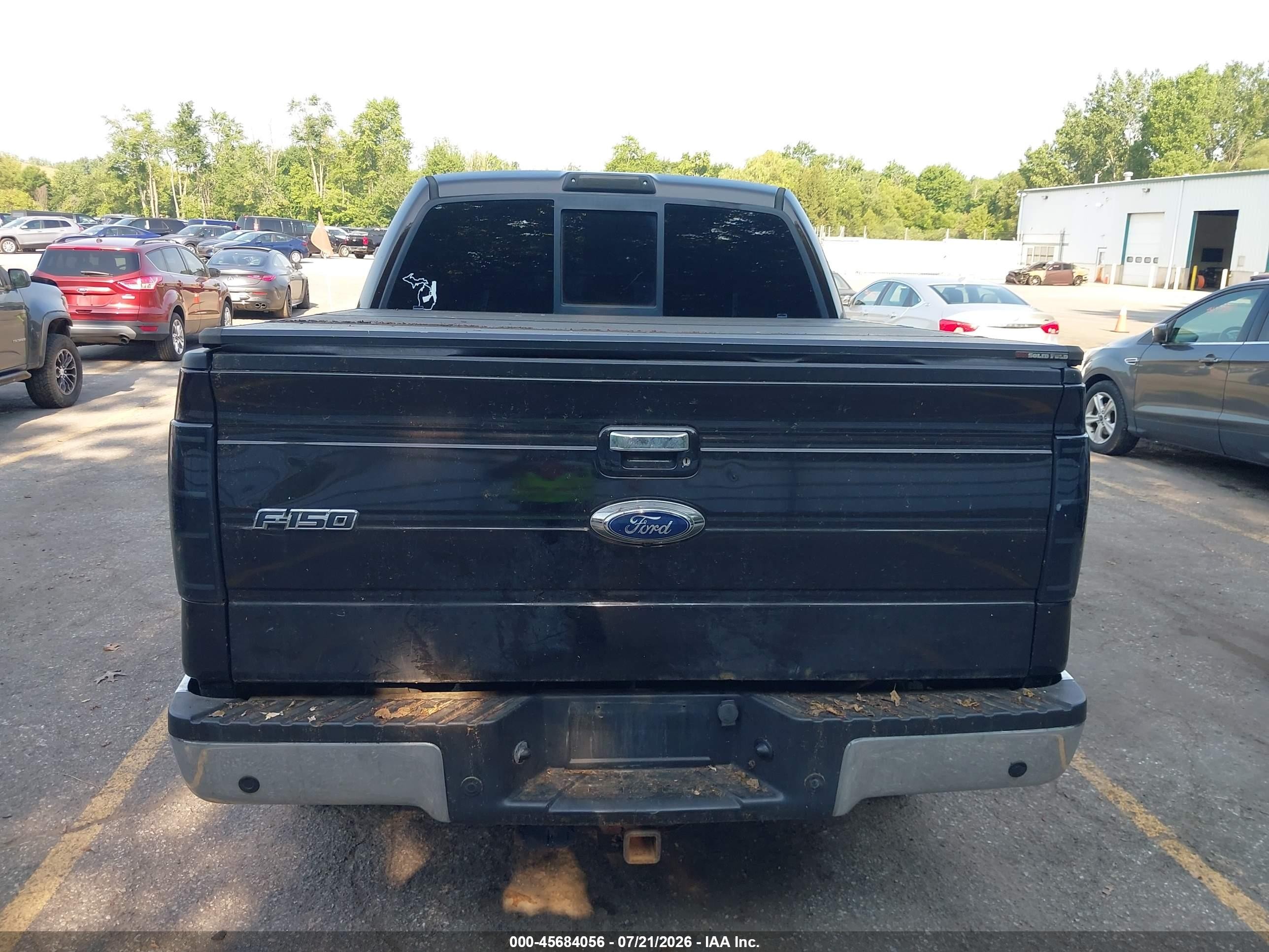2013 Ford F-150 Lariat Black vin: 1FTFW1ET2DFA58633