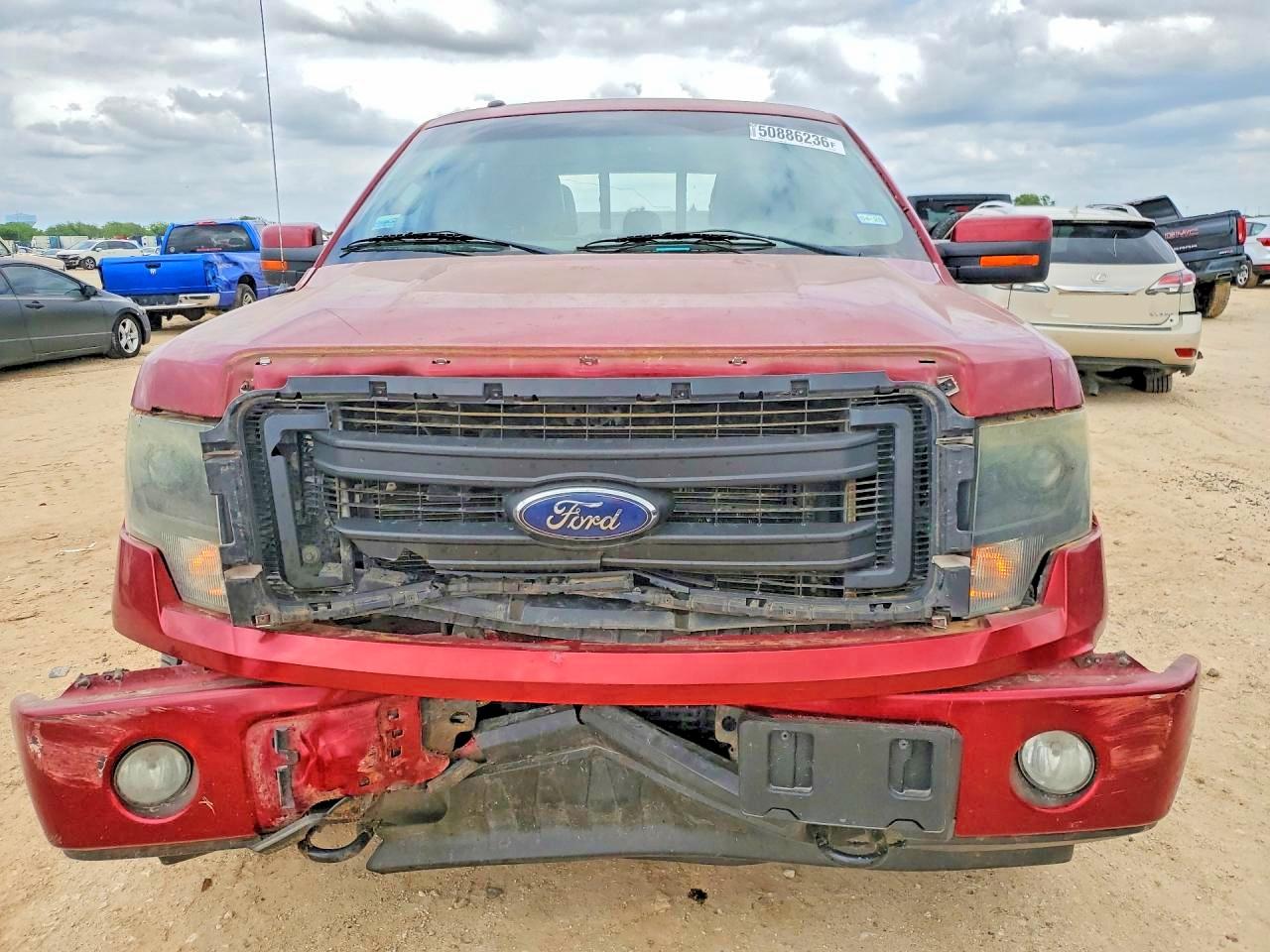 2013 Ford F150 Supercrew Red vin: 1FTFW1ET2DFA77098