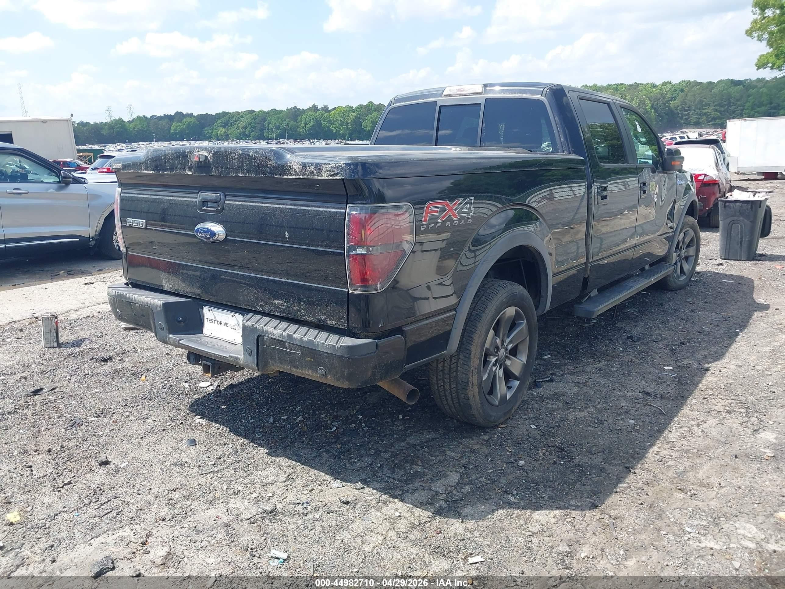 2013 Ford F-150 Fx4 Black vin: 1FTFW1ET2DFB24498