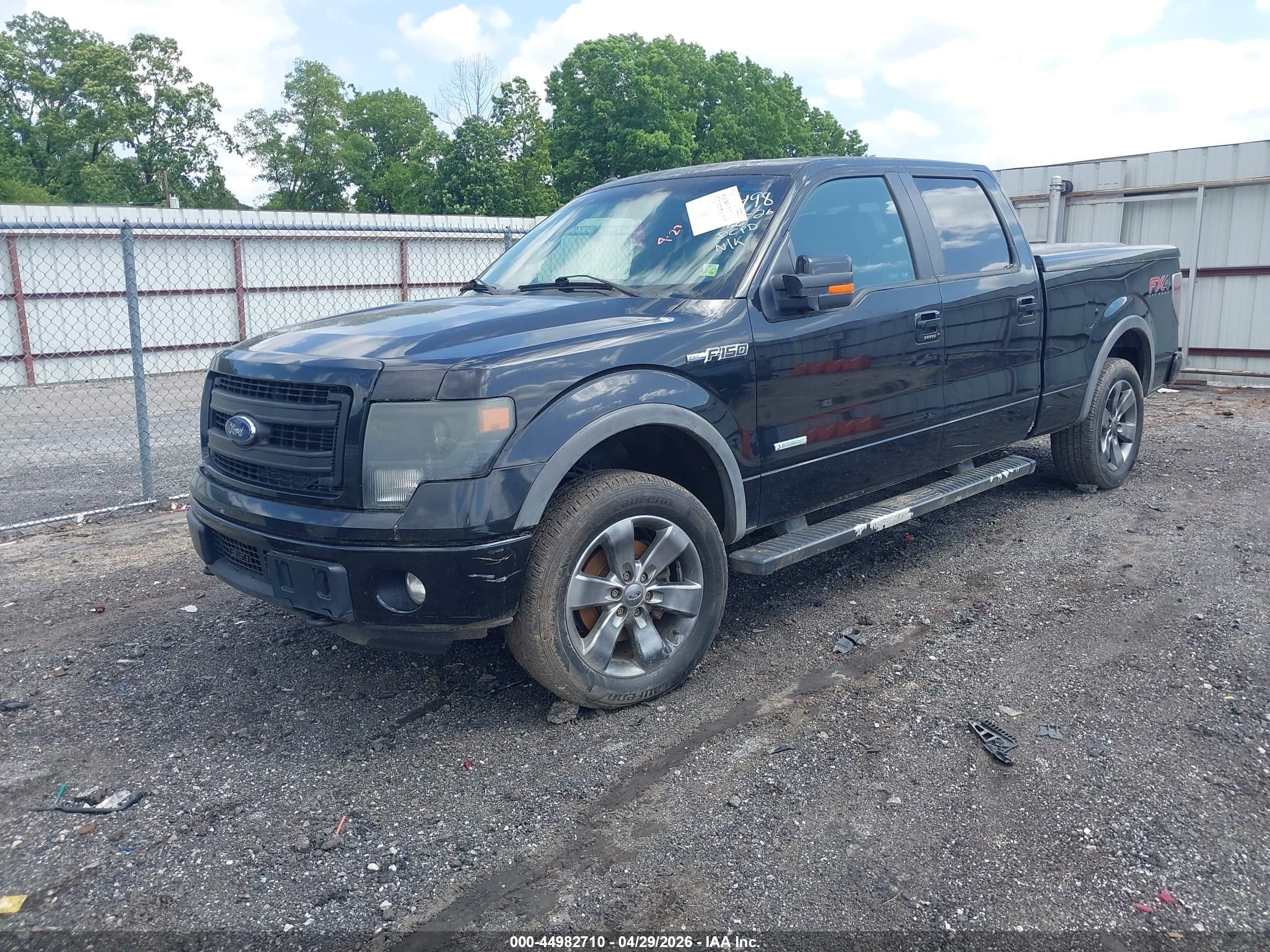 2013 Ford F-150 Fx4 Black vin: 1FTFW1ET2DFB24498