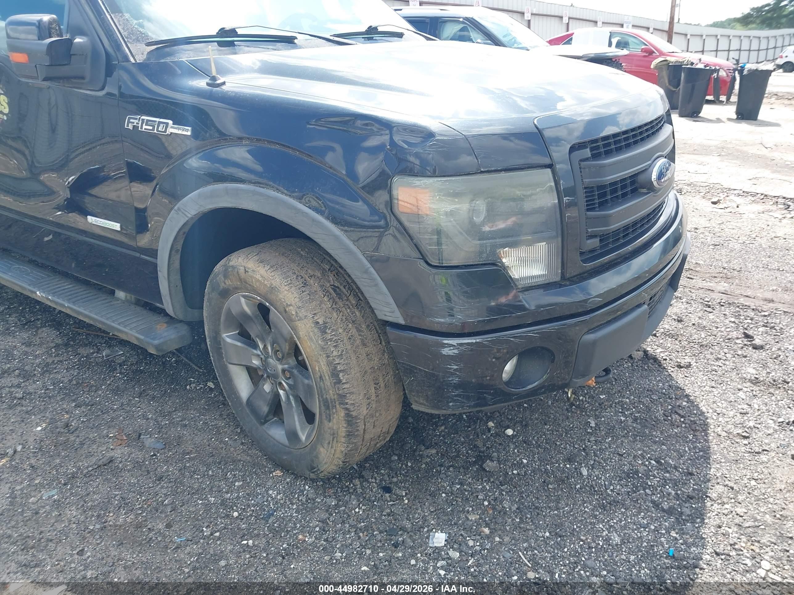 2013 Ford F-150 Fx4 Black vin: 1FTFW1ET2DFB24498