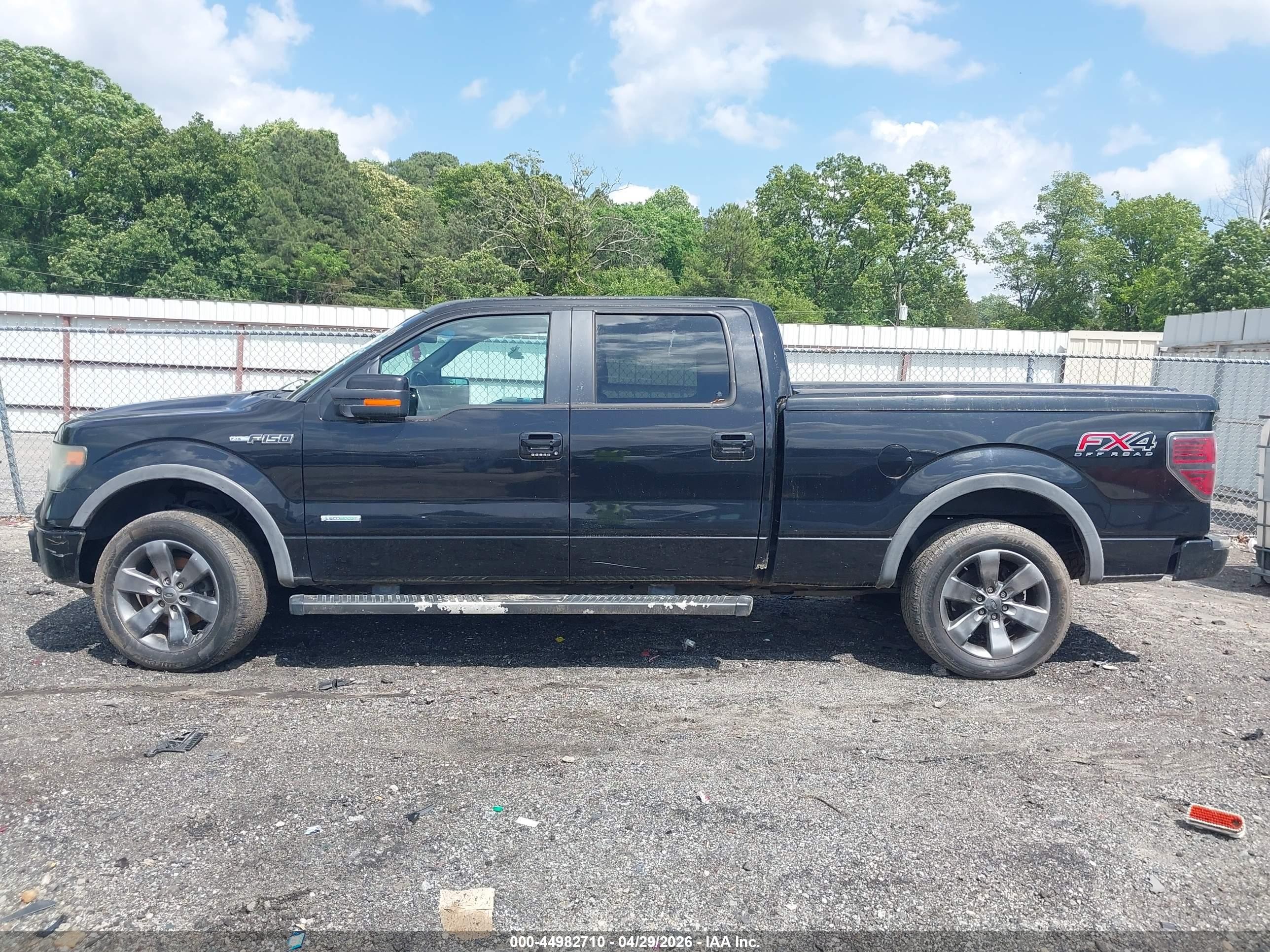 2013 Ford F-150 Fx4 Black vin: 1FTFW1ET2DFB24498