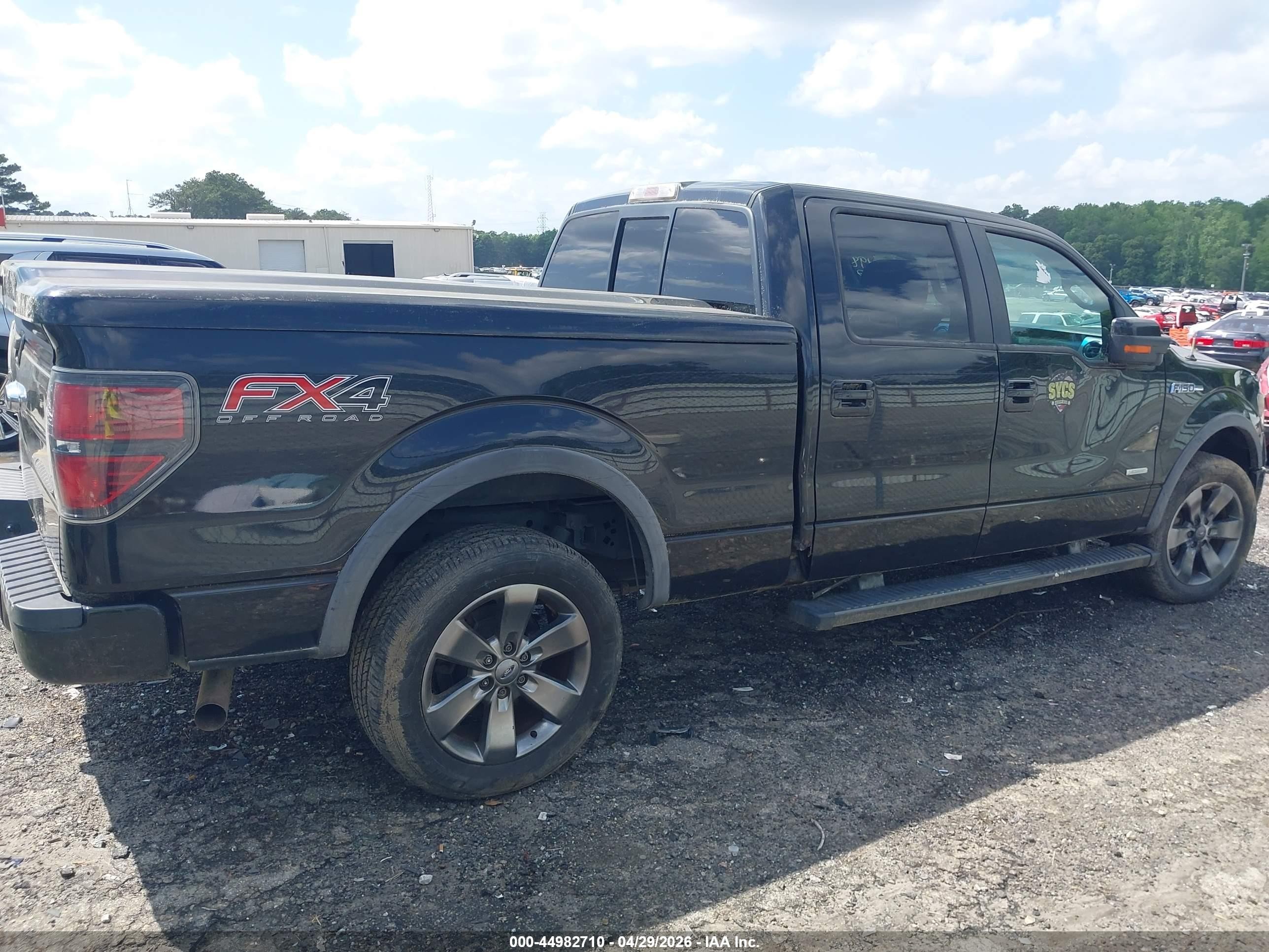 2013 Ford F-150 Fx4 Black vin: 1FTFW1ET2DFB24498