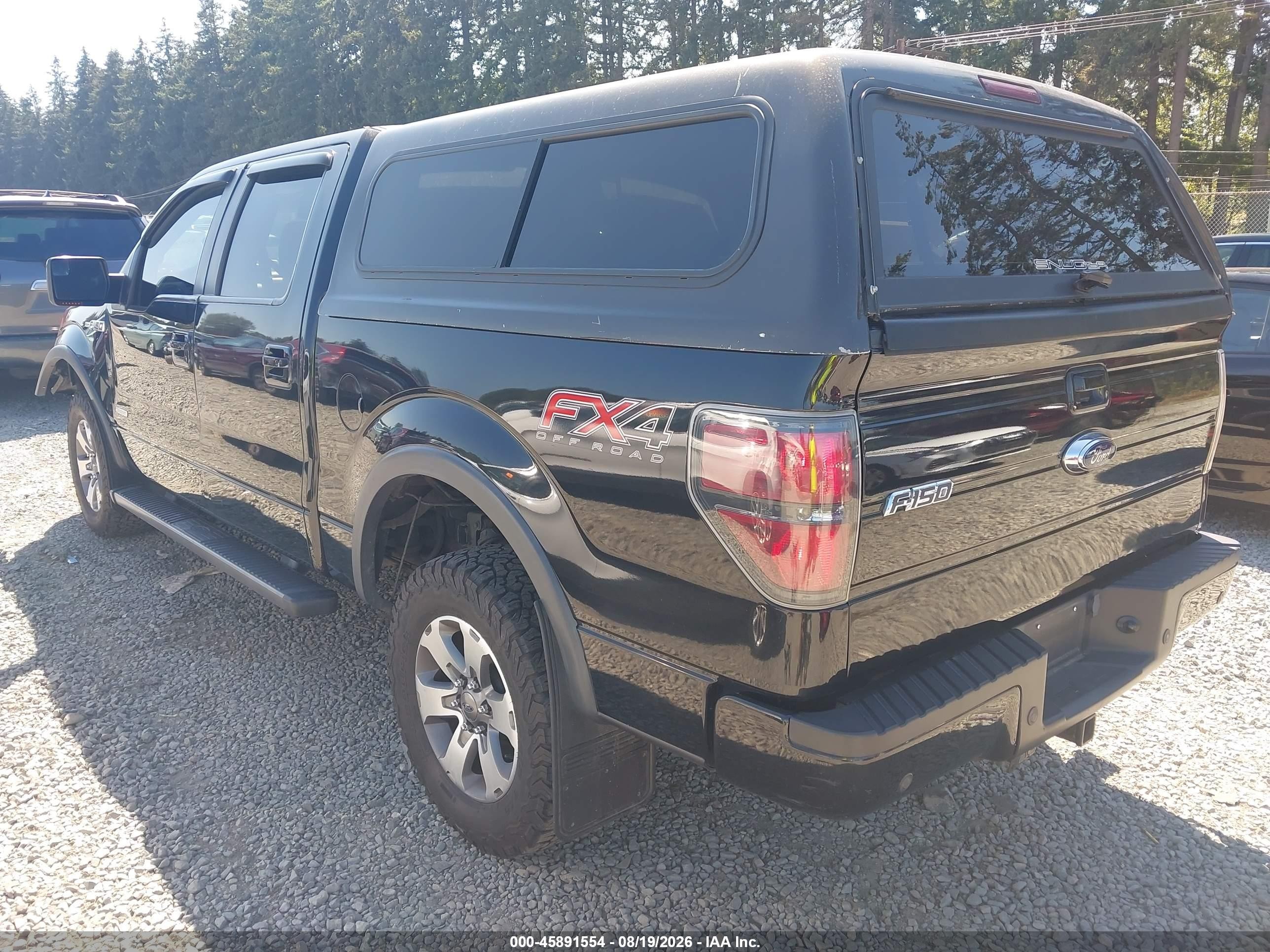 2013 Ford F-150 Fx4 Black vin: 1FTFW1ET2DFC83005