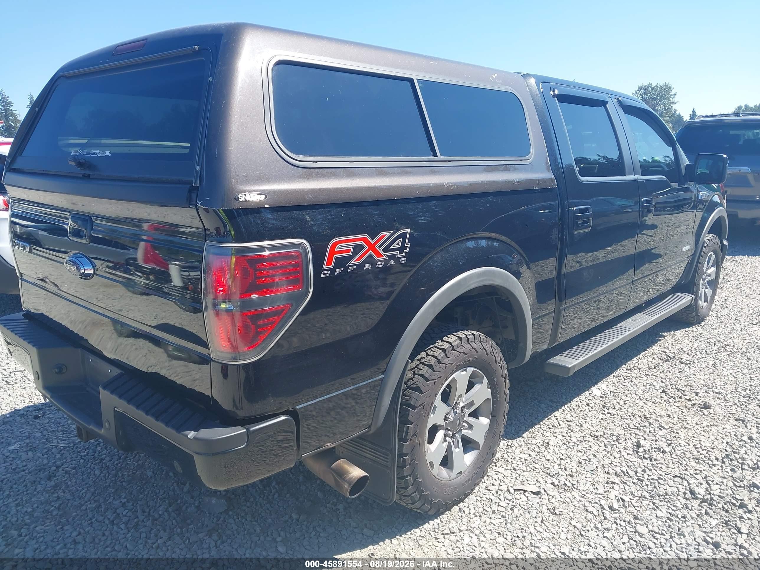 2013 Ford F-150 Fx4 Black vin: 1FTFW1ET2DFC83005