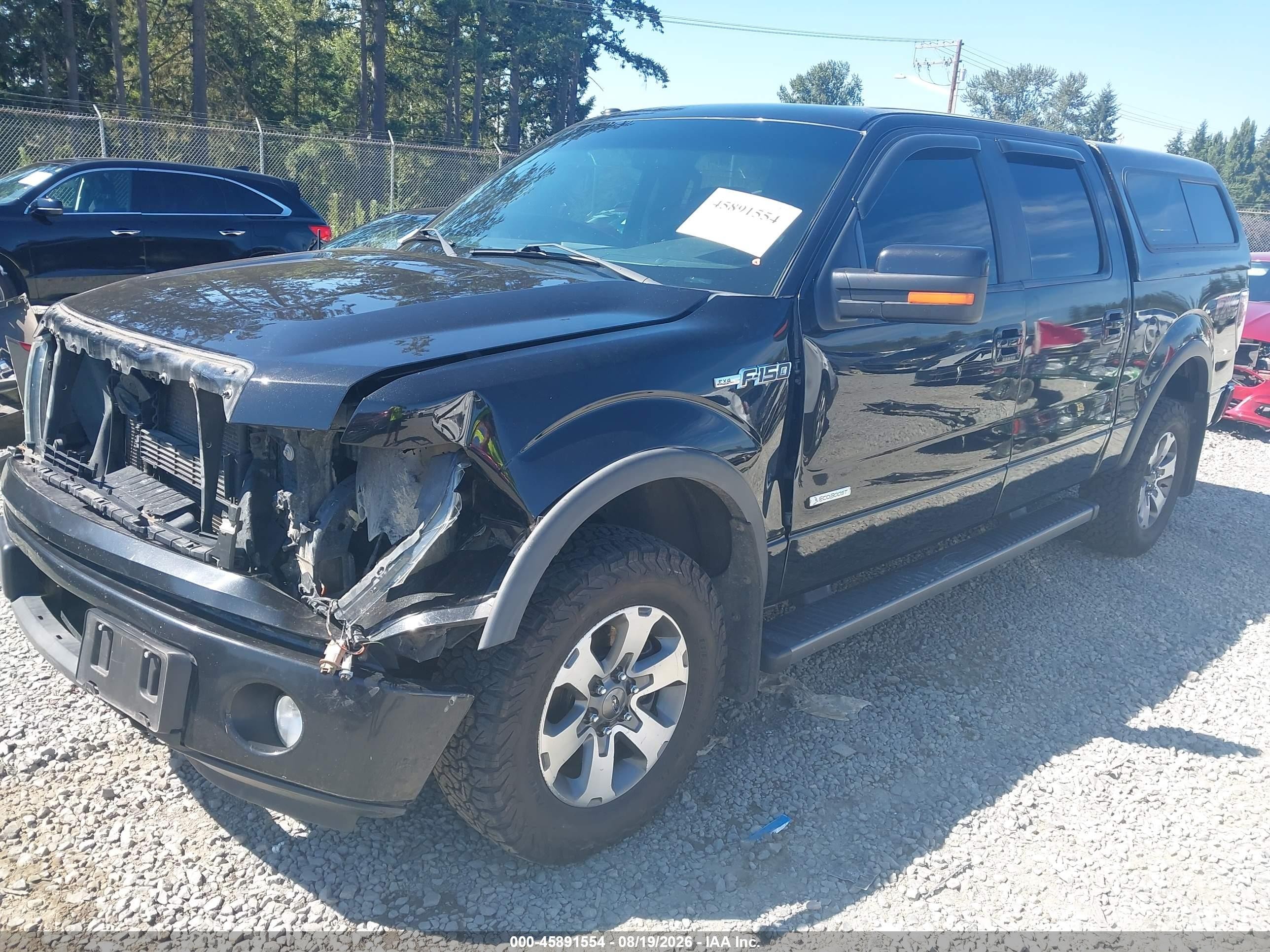 2013 Ford F-150 Fx4 Black vin: 1FTFW1ET2DFC83005