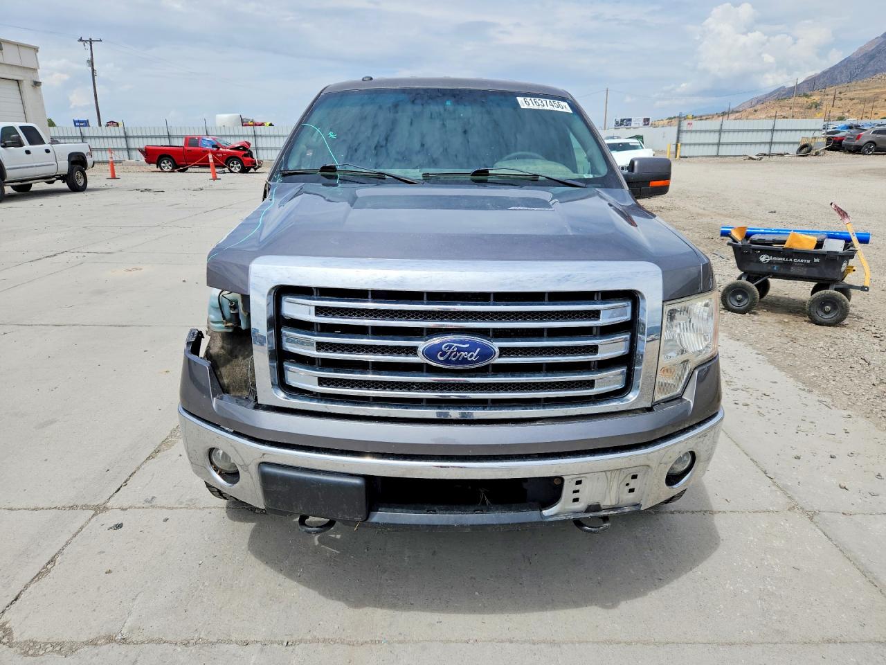 2013 Ford F150 Supercrew Gray vin: 1FTFW1ET2DKE40782