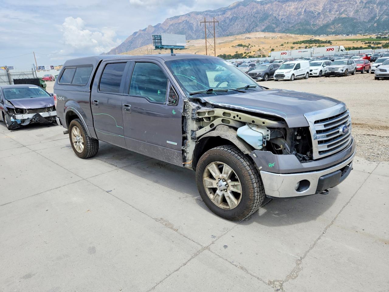 2013 Ford F150 Supercrew Gray vin: 1FTFW1ET2DKE40782