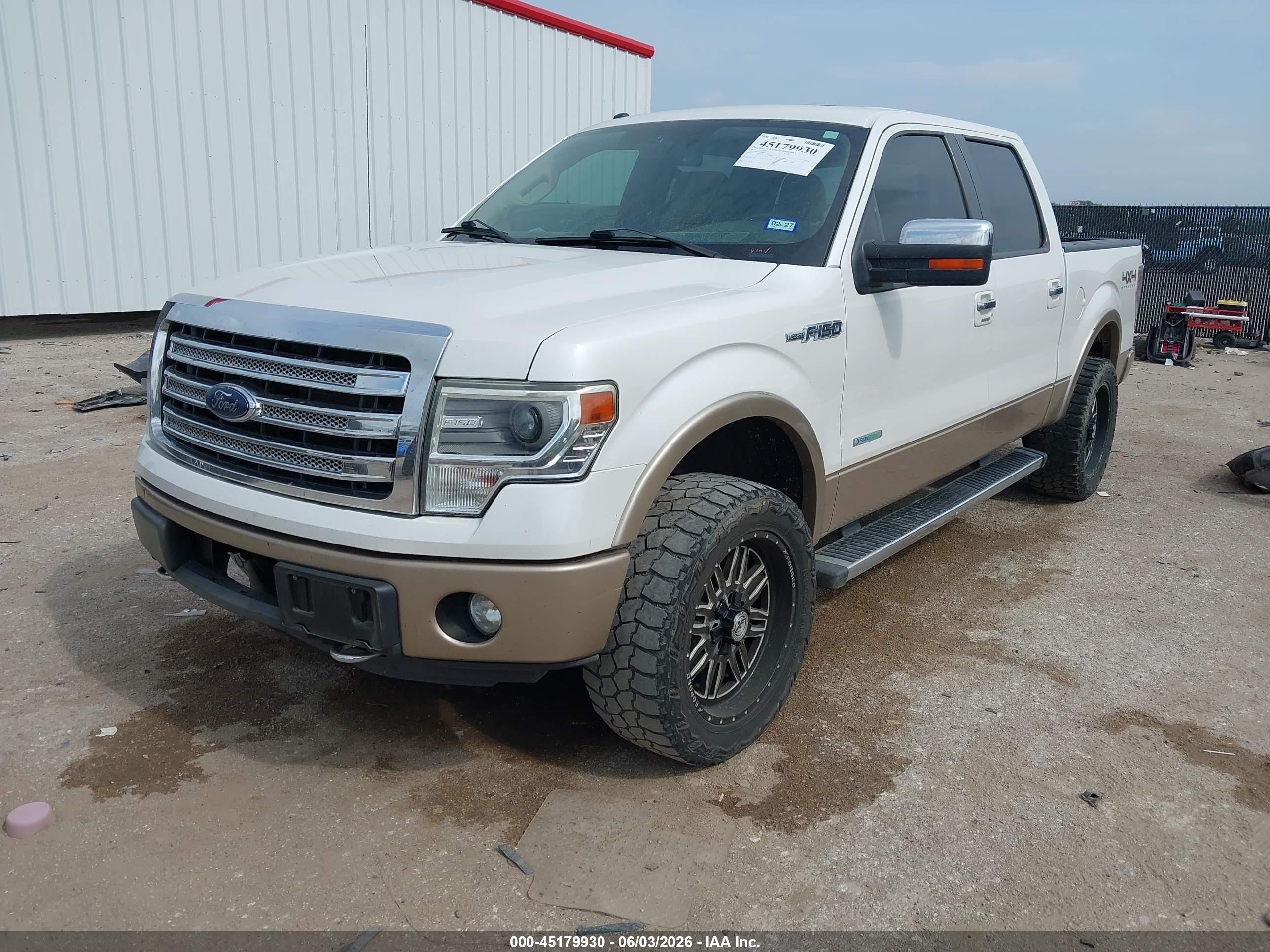 2013 Ford F-150 Lariat Белый vin: 1FTFW1ET2DKE65522