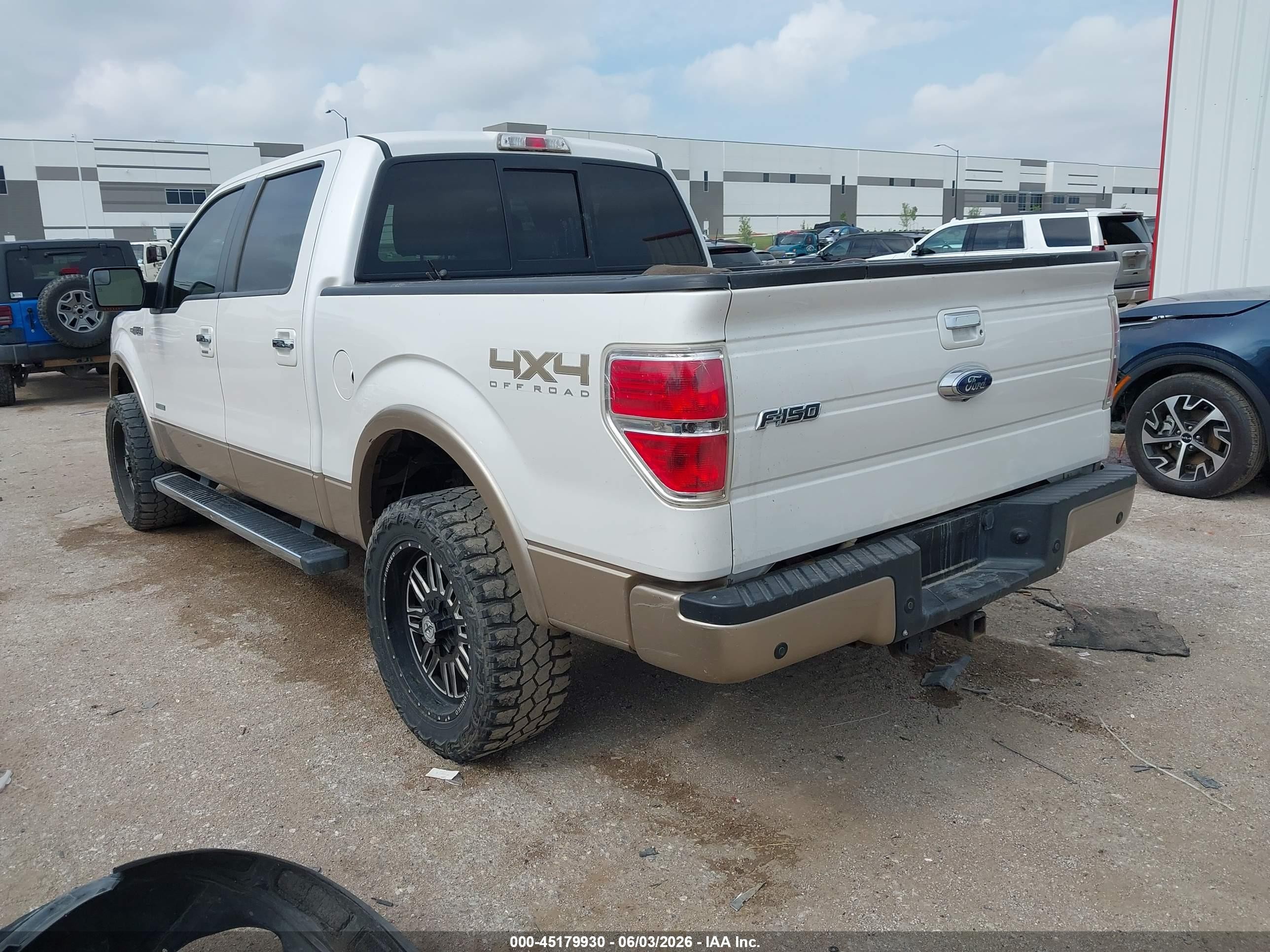 2013 Ford F-150 Lariat Белый vin: 1FTFW1ET2DKE65522