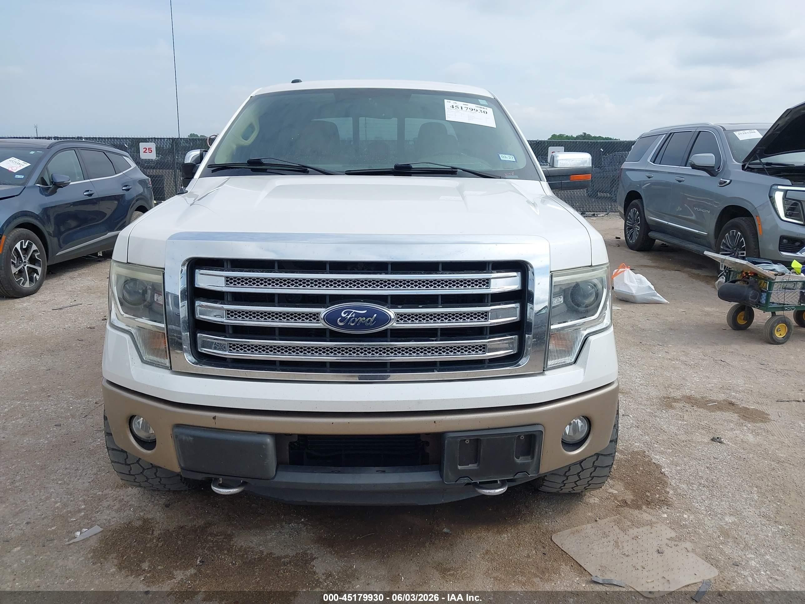2013 Ford F-150 Lariat Белый vin: 1FTFW1ET2DKE65522