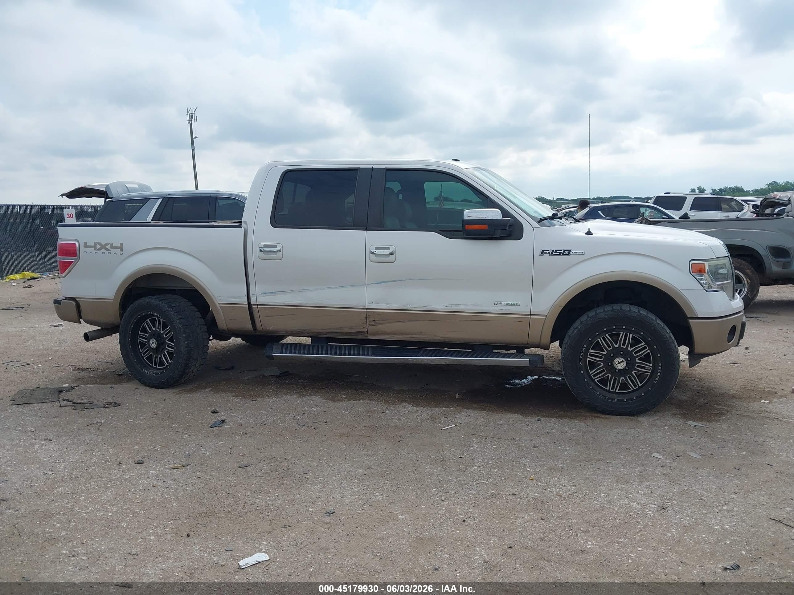 2013 Ford F-150 Lariat Белый vin: 1FTFW1ET2DKE65522