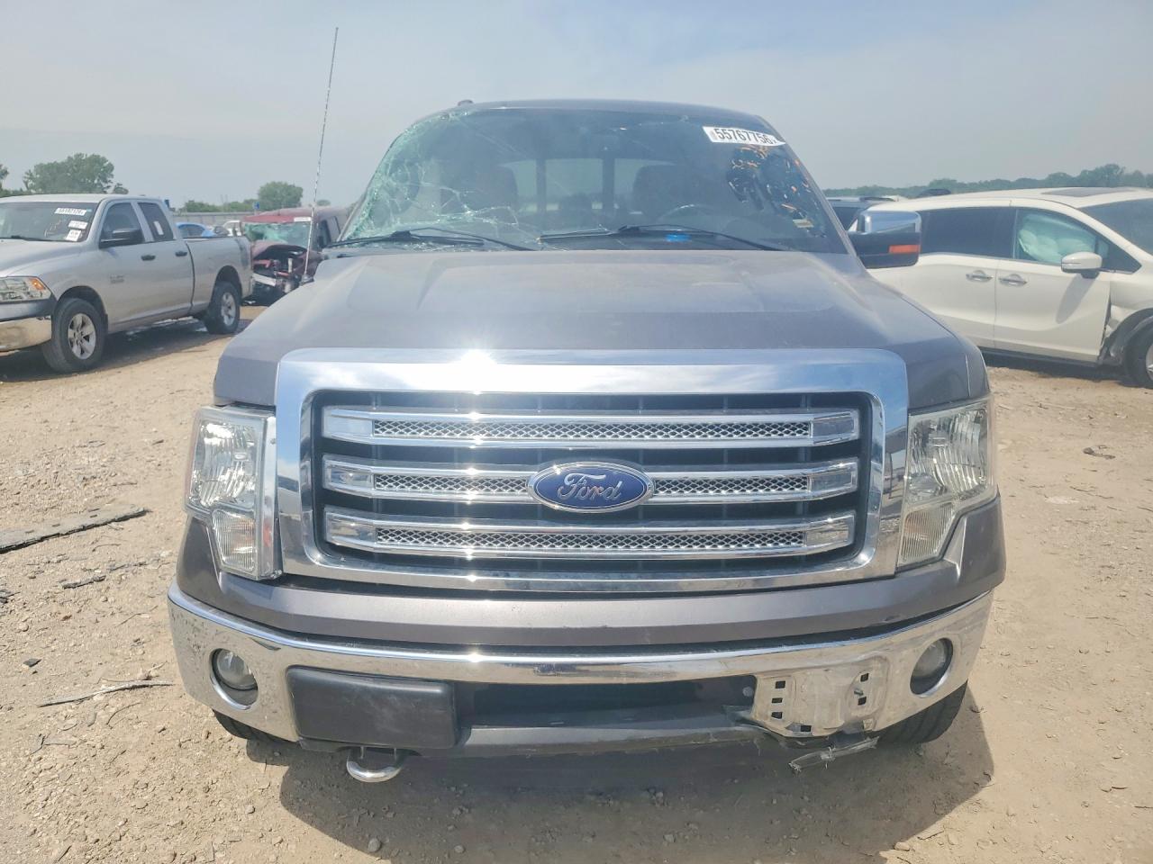 2013 Ford F150 Supercrew Gray vin: 1FTFW1ET2DKE76083