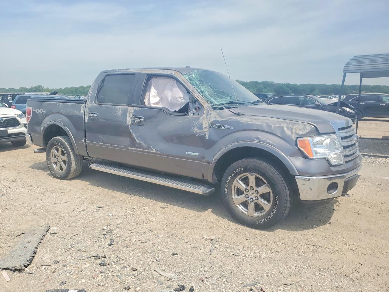 2013 Ford F150 Supercrew Gray vin: 1FTFW1ET2DKE76083
