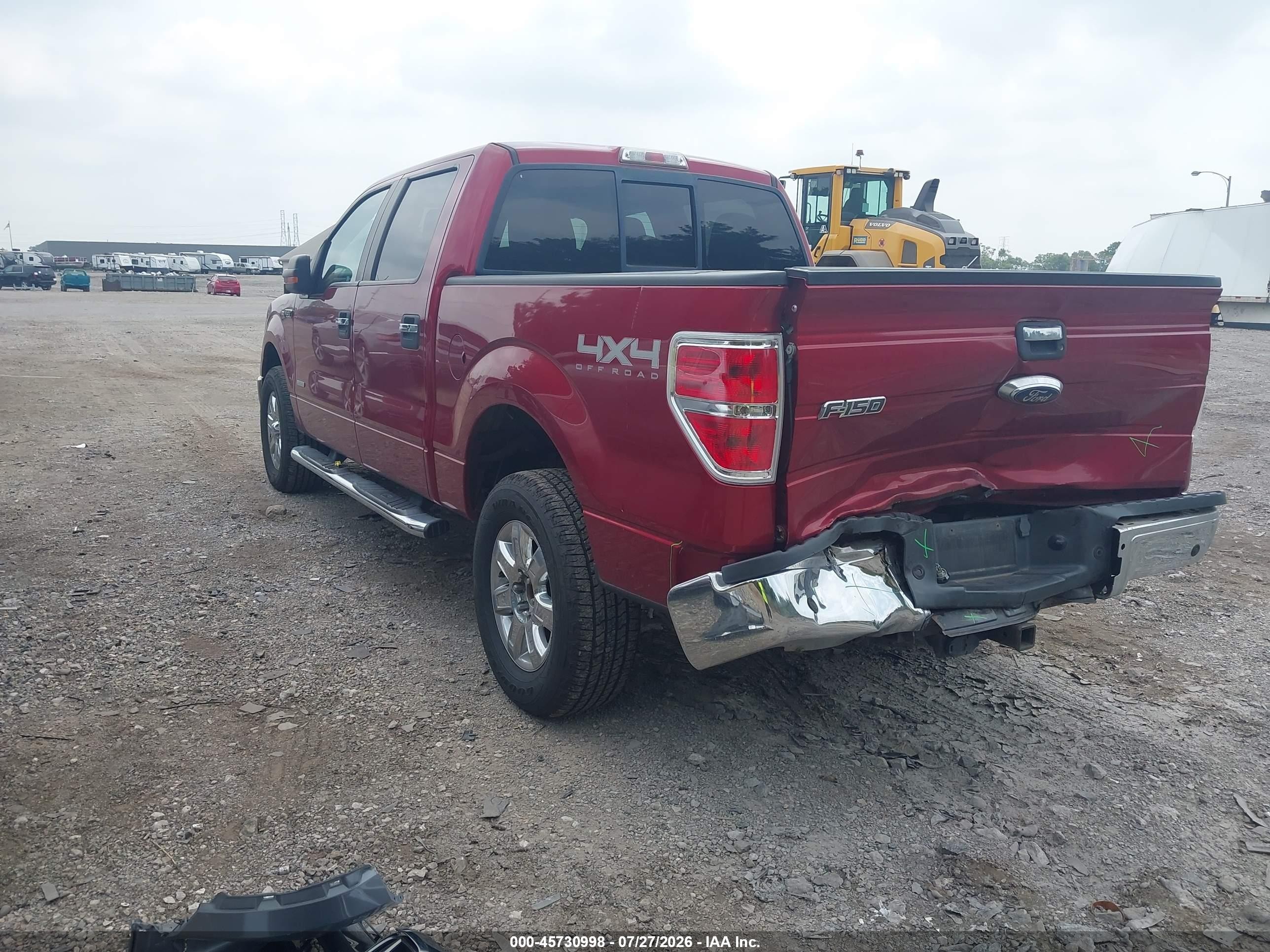 2013 Ford F-150 Xlt Red vin: 1FTFW1ET2DKE87455