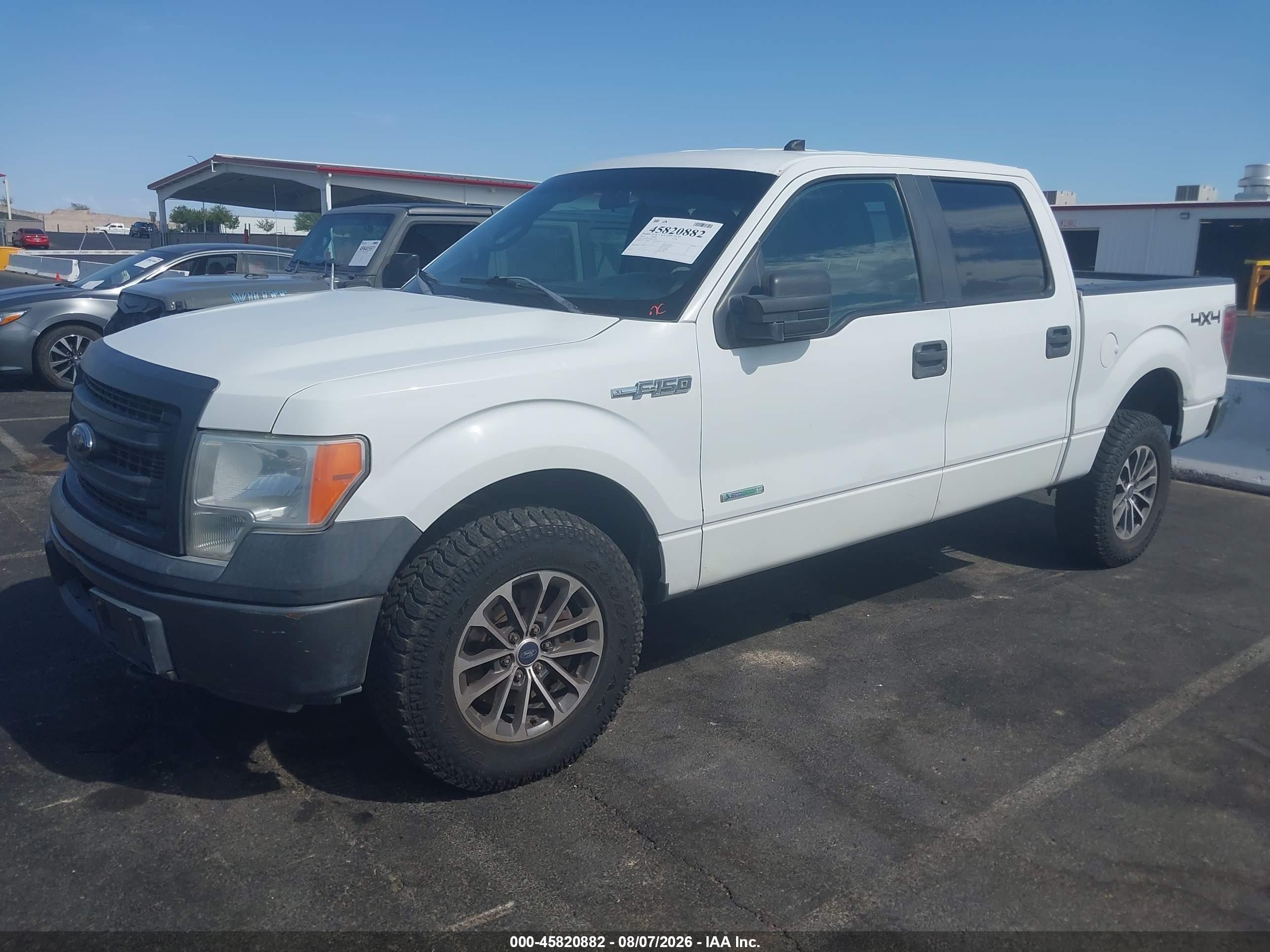 2013 Ford F-150 Xl White vin: 1FTFW1ET2DKF21989