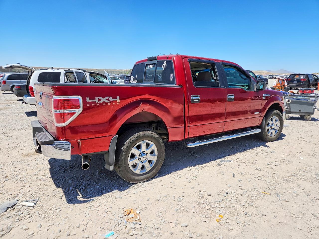 2013 Ford F150 Supercrew Red vin: 1FTFW1ET2DKF42311