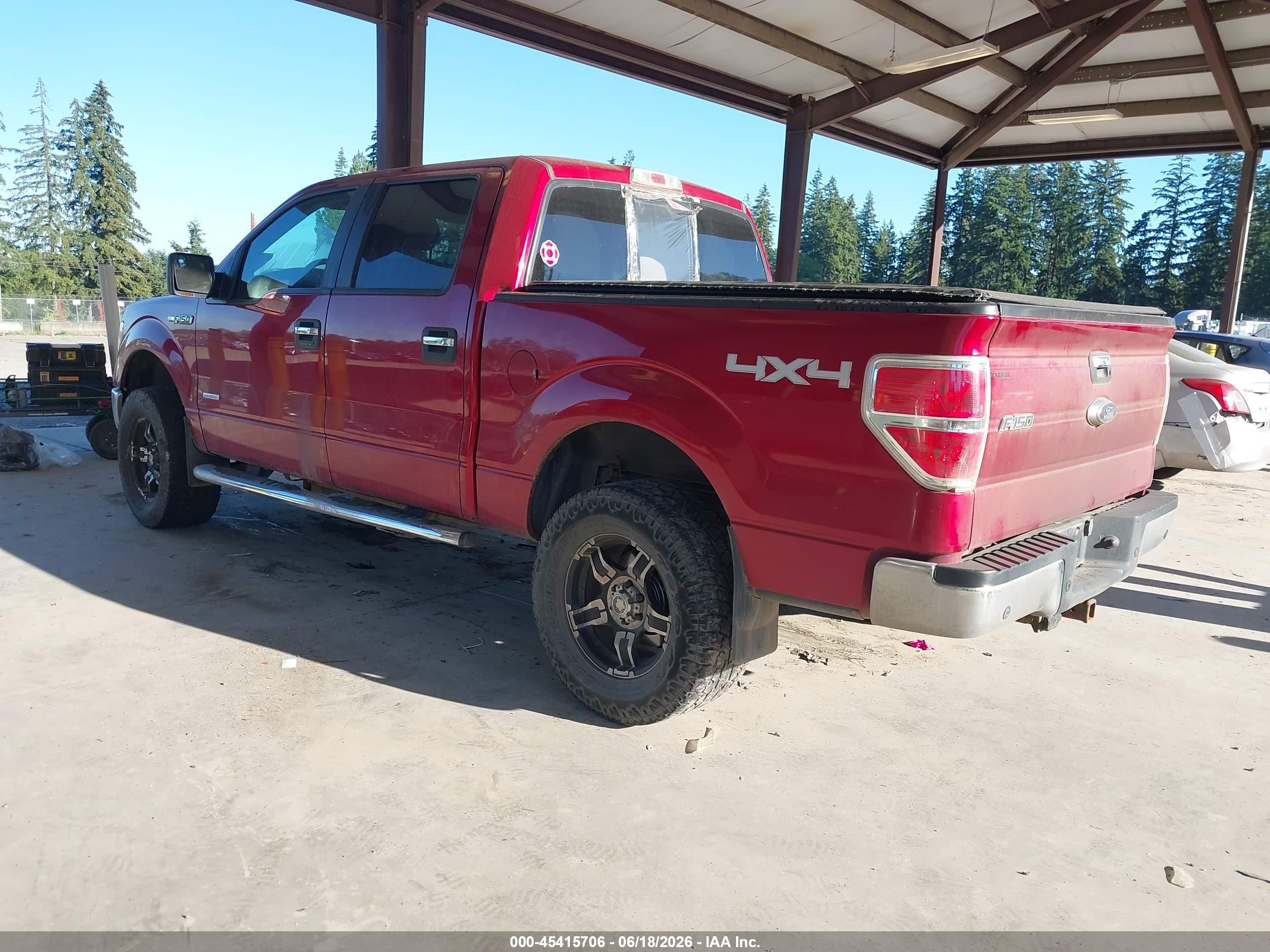 2013 Ford F-150 Xlt Red vin: 1FTFW1ET2DKF60324