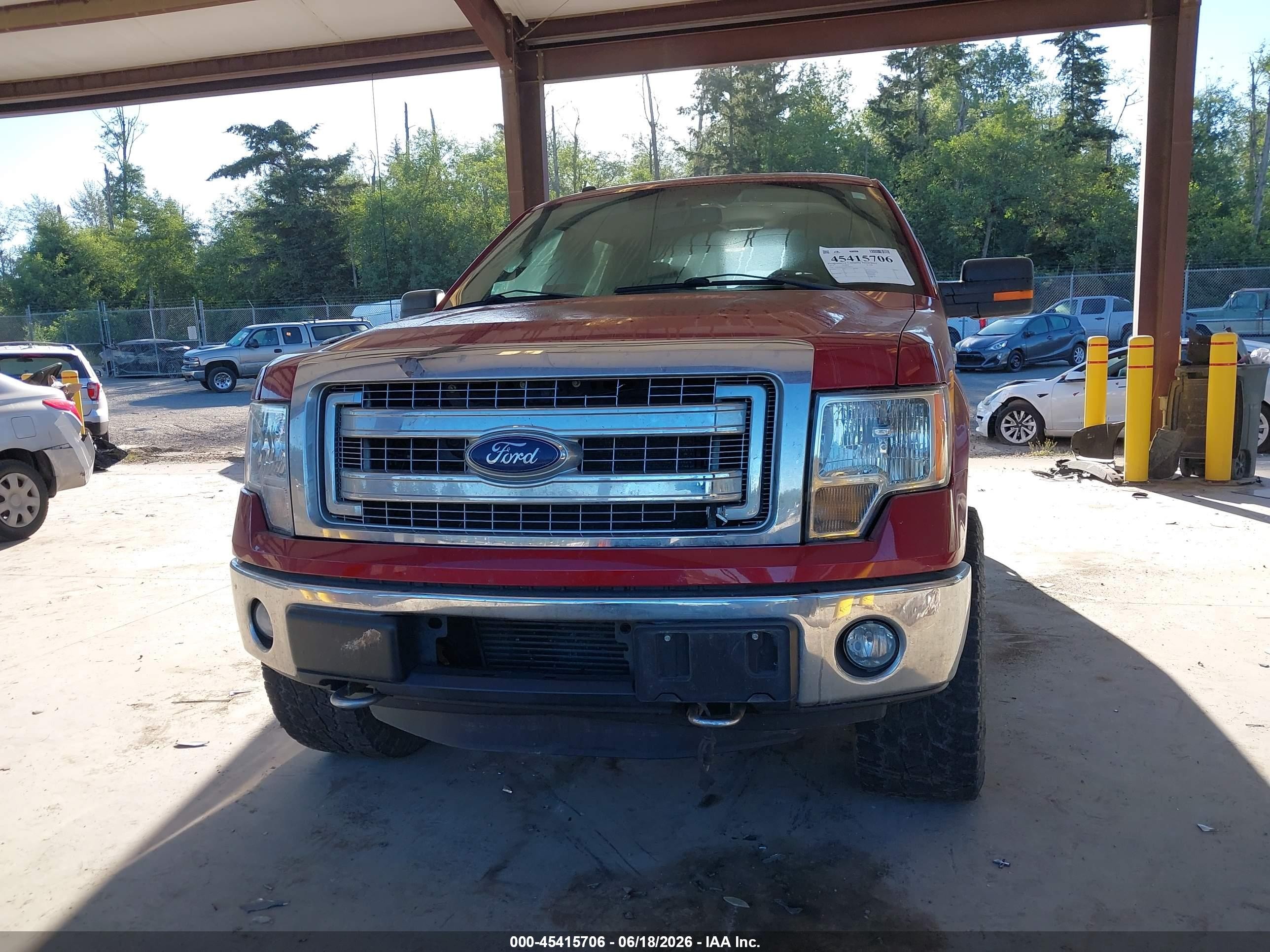 2013 Ford F-150 Xlt Red vin: 1FTFW1ET2DKF60324