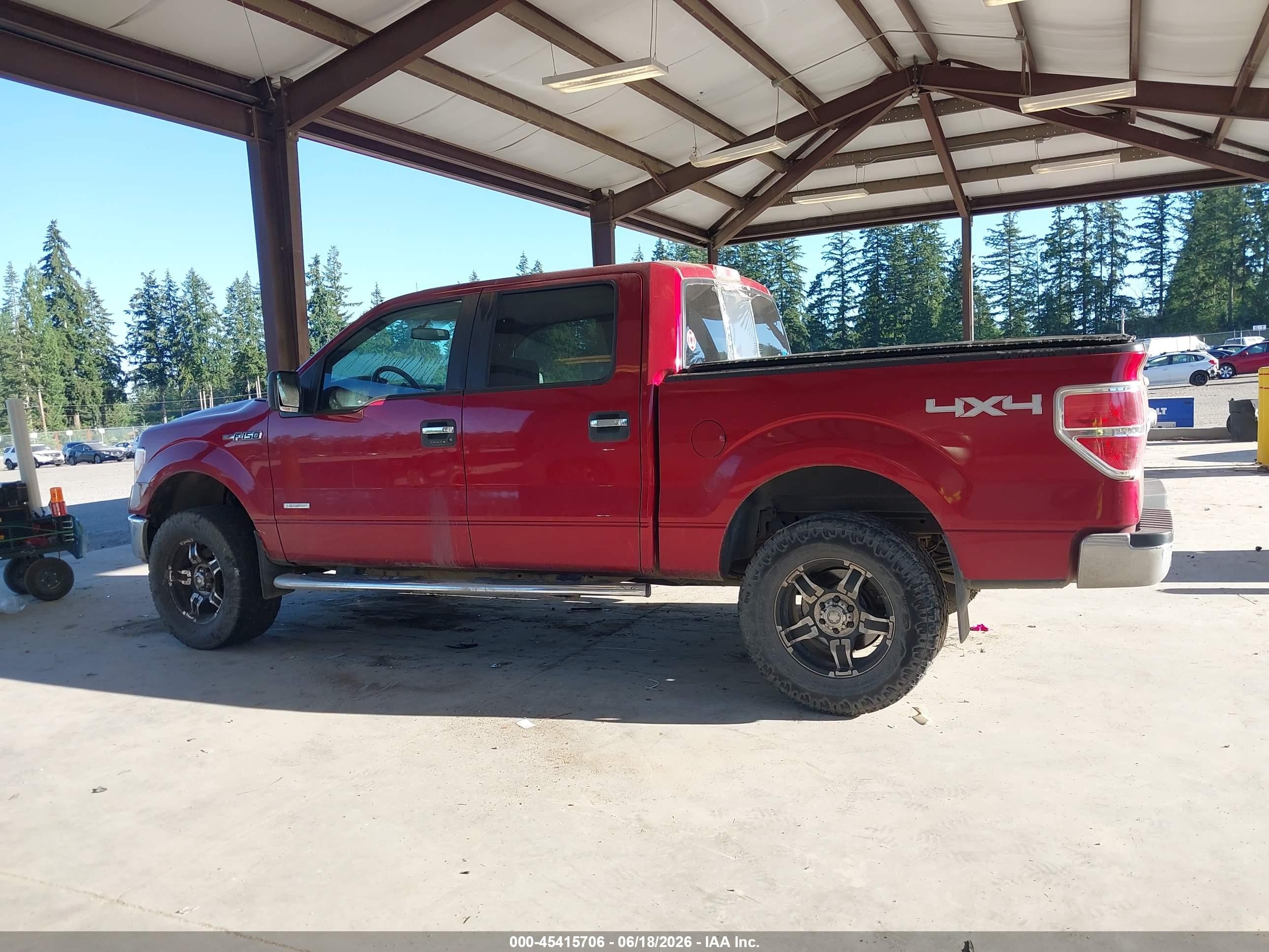 2013 Ford F-150 Xlt Red vin: 1FTFW1ET2DKF60324