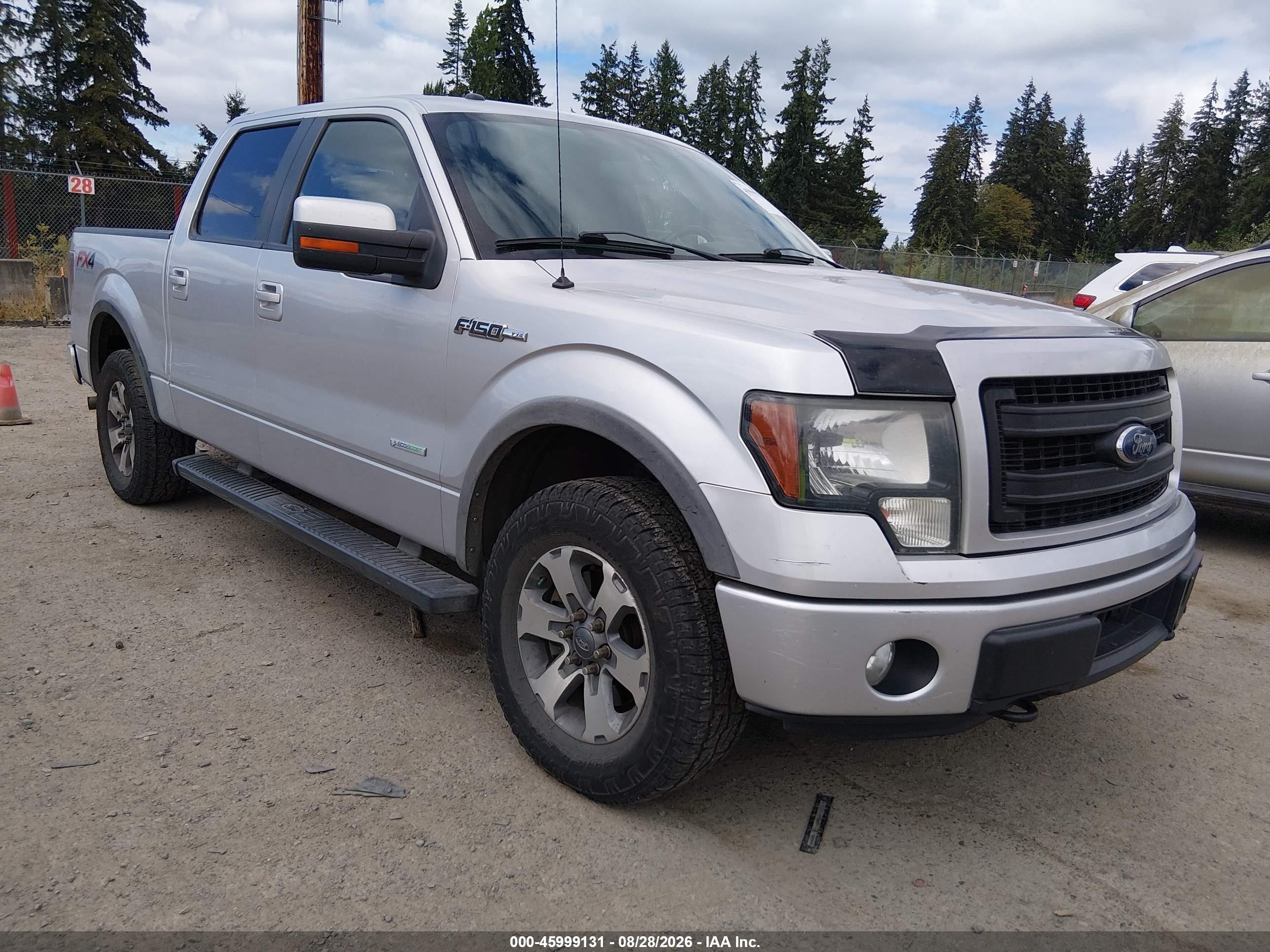 2014 Ford F-150 Fx4 Silver vin: 1FTFW1ET2EFA86787
