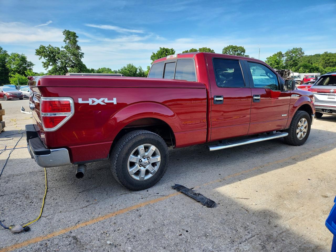 2014 Ford F150 Supercrew Red vin: 1FTFW1ET2EFB85044