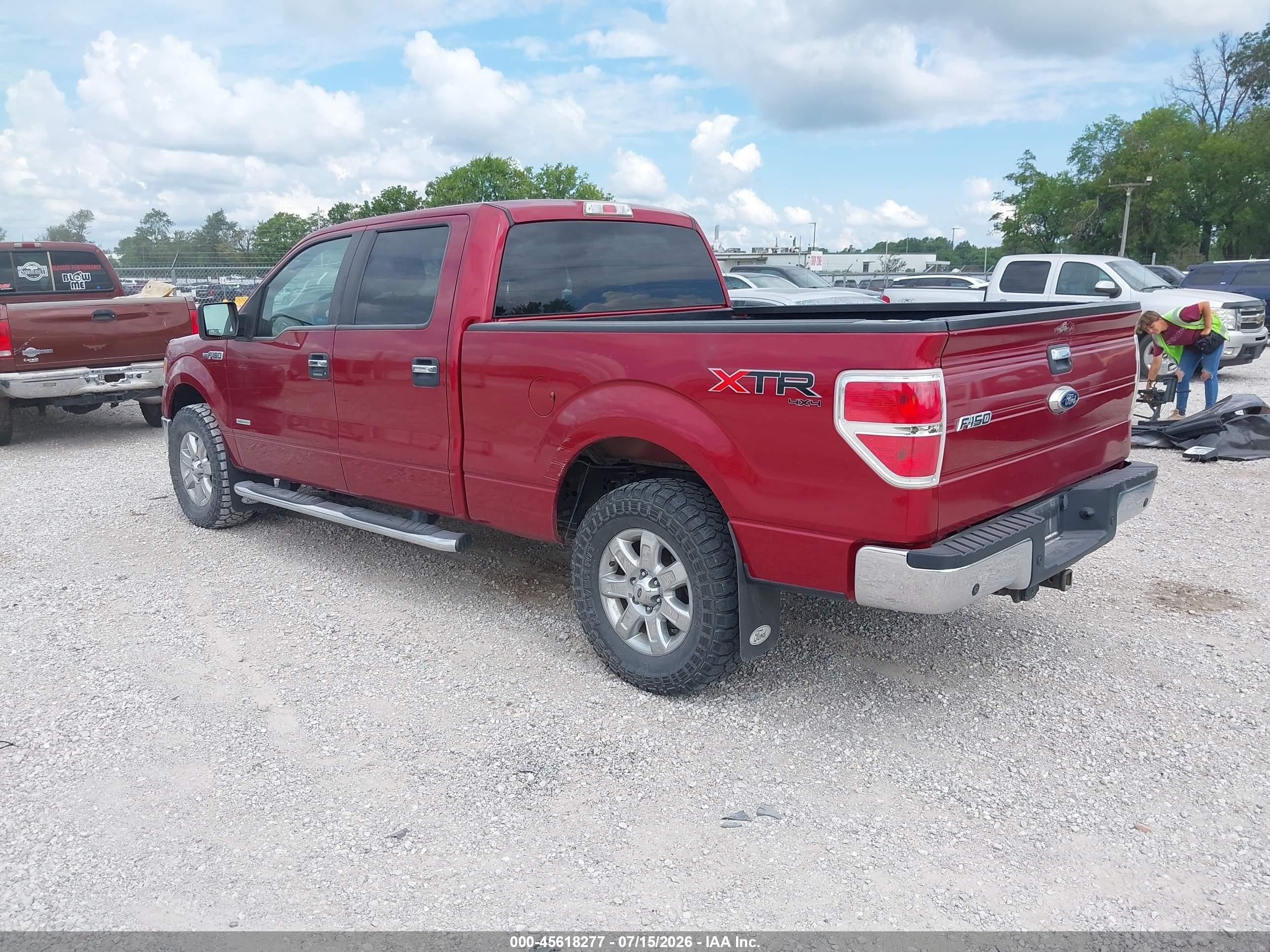 2014 Ford F-150 Xlt Red vin: 1FTFW1ET2EFC37028