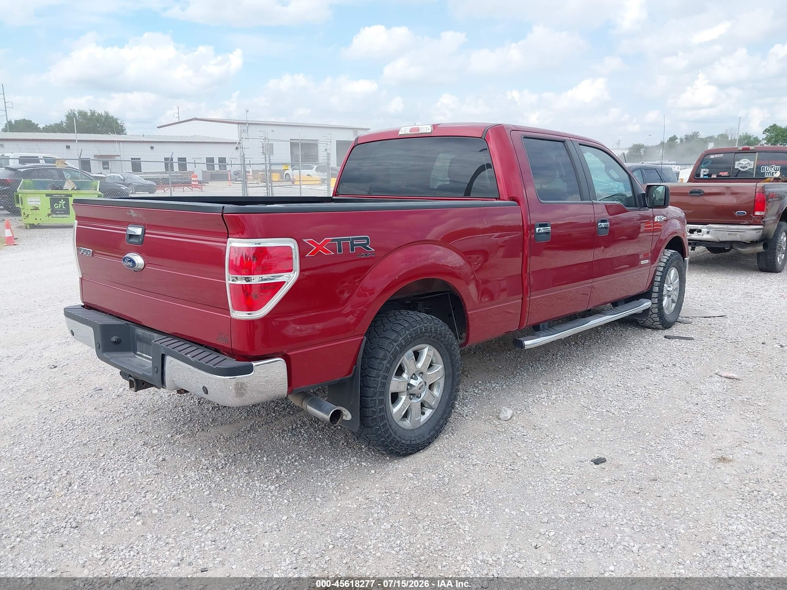 2014 Ford F-150 Xlt Red vin: 1FTFW1ET2EFC37028