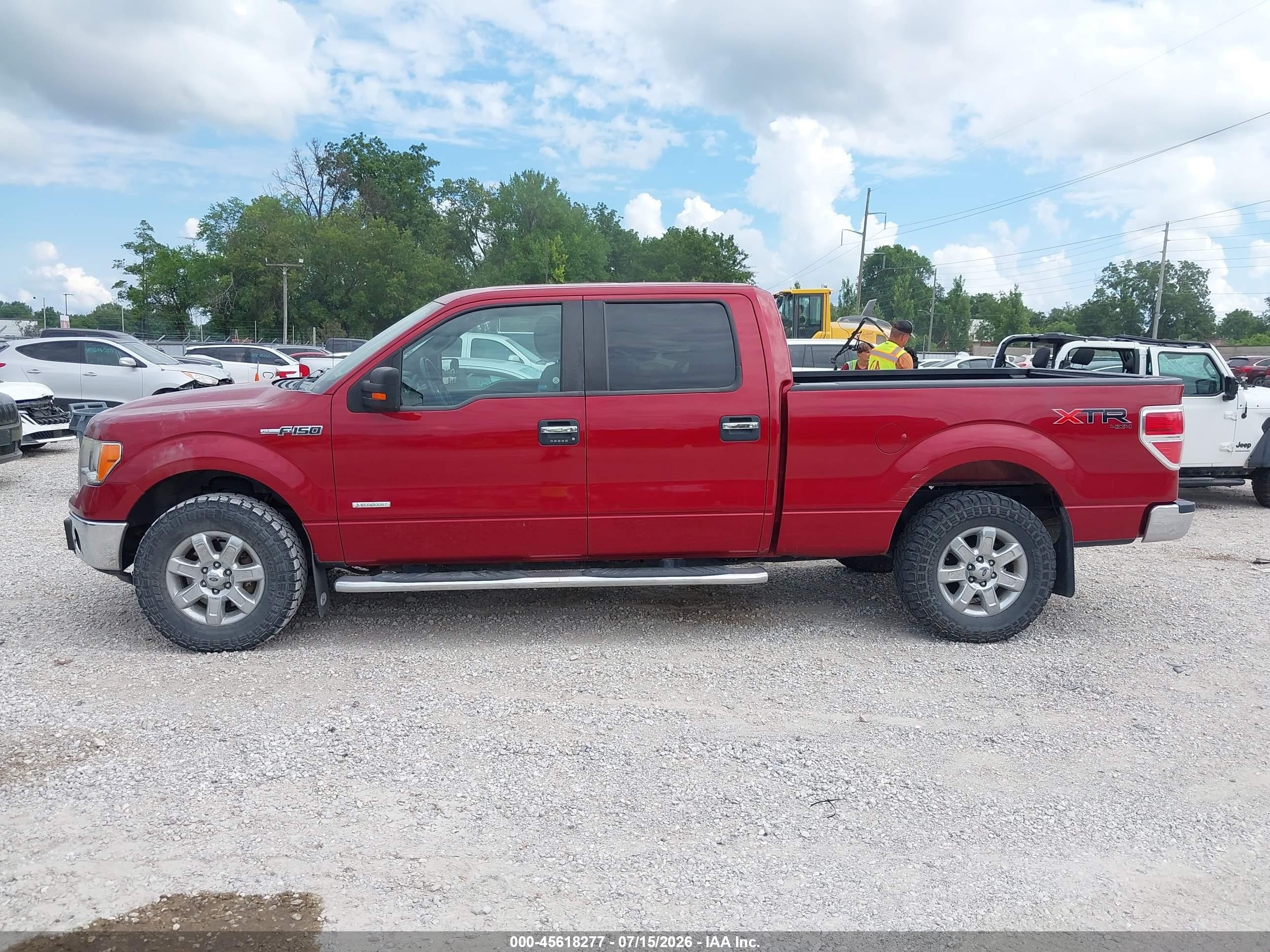 2014 Ford F-150 Xlt Red vin: 1FTFW1ET2EFC37028