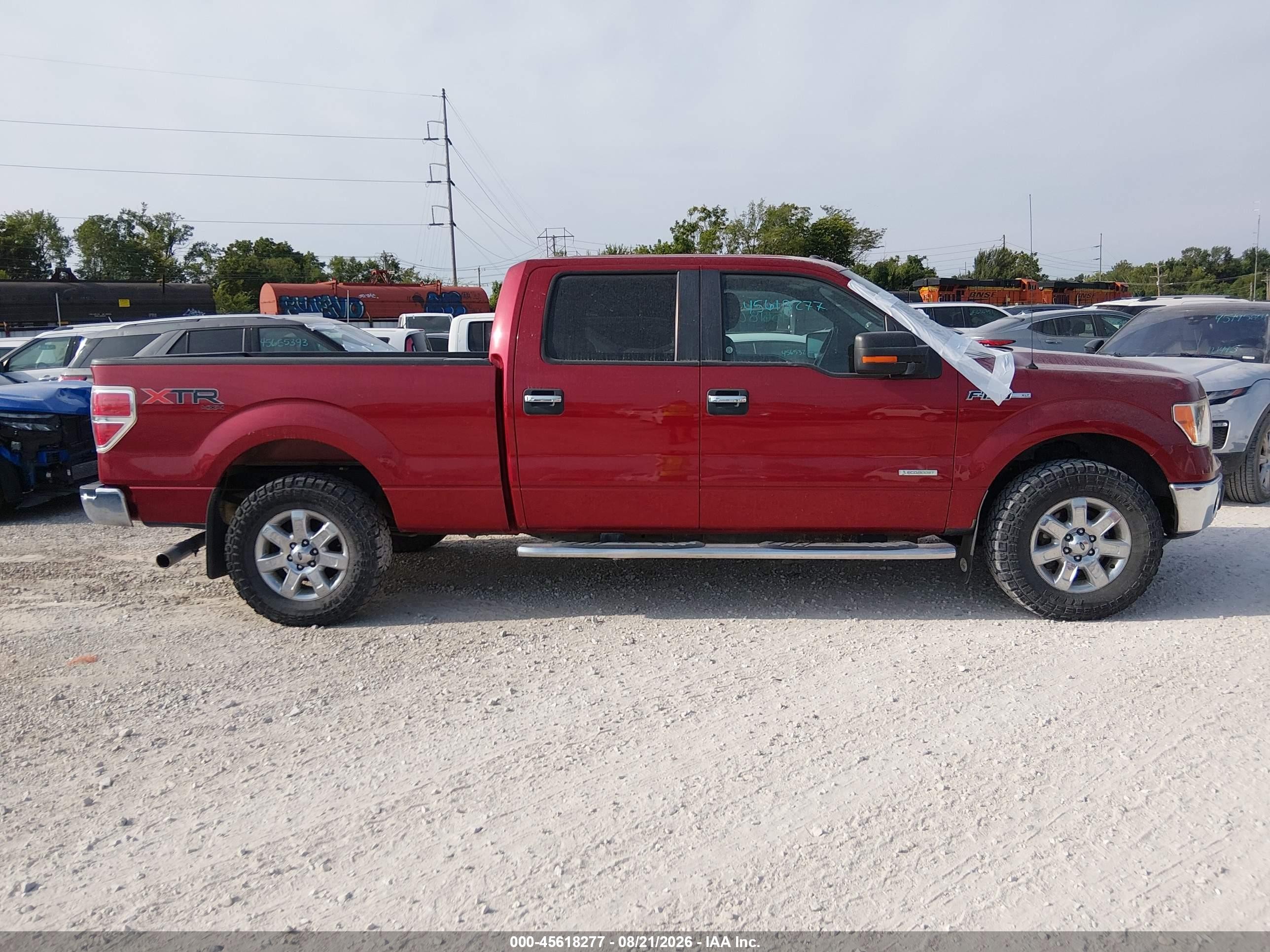 2014 Ford F-150 Xlt Red vin: 1FTFW1ET2EFC37028
